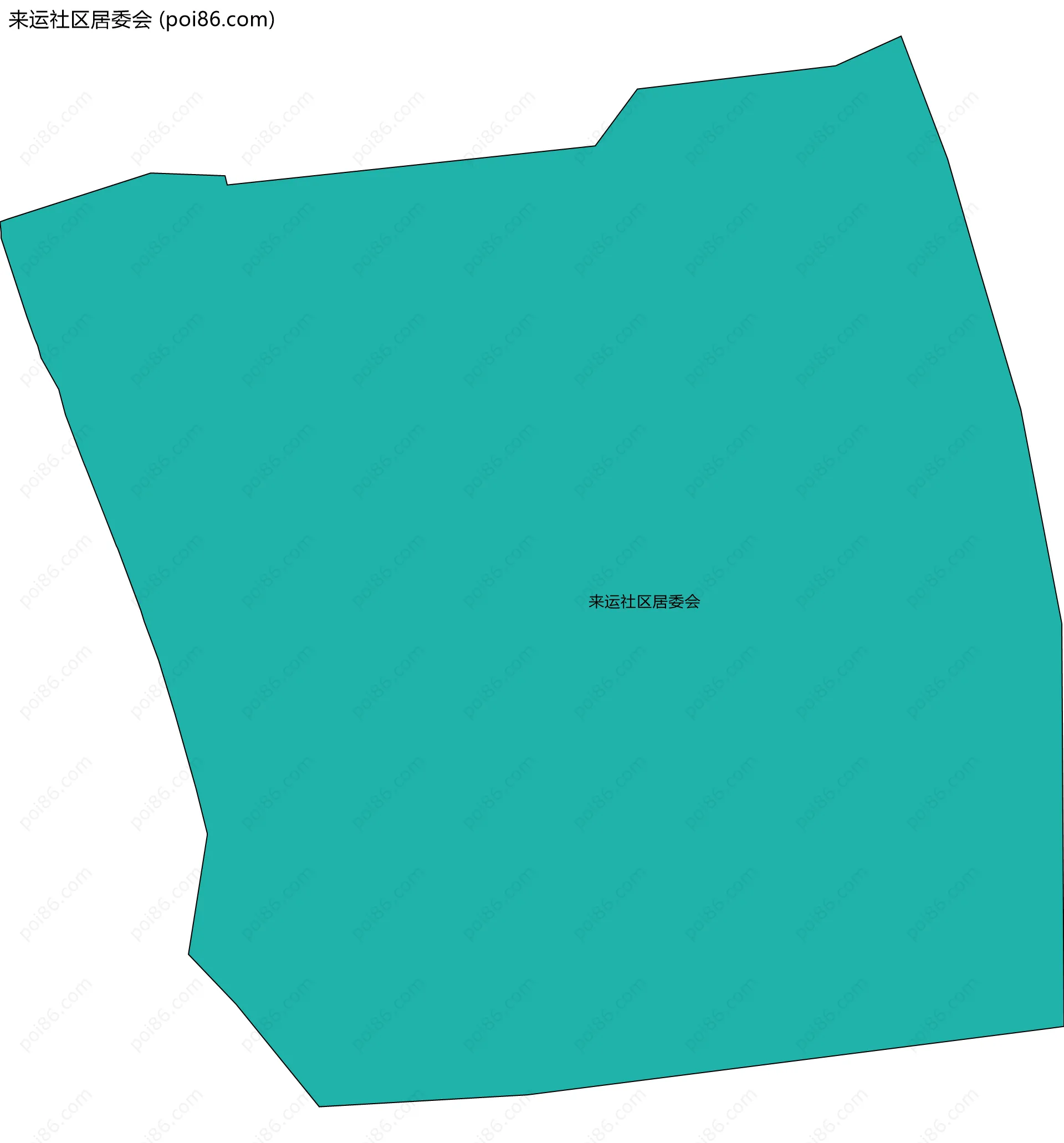 来运社区居委会边界地图