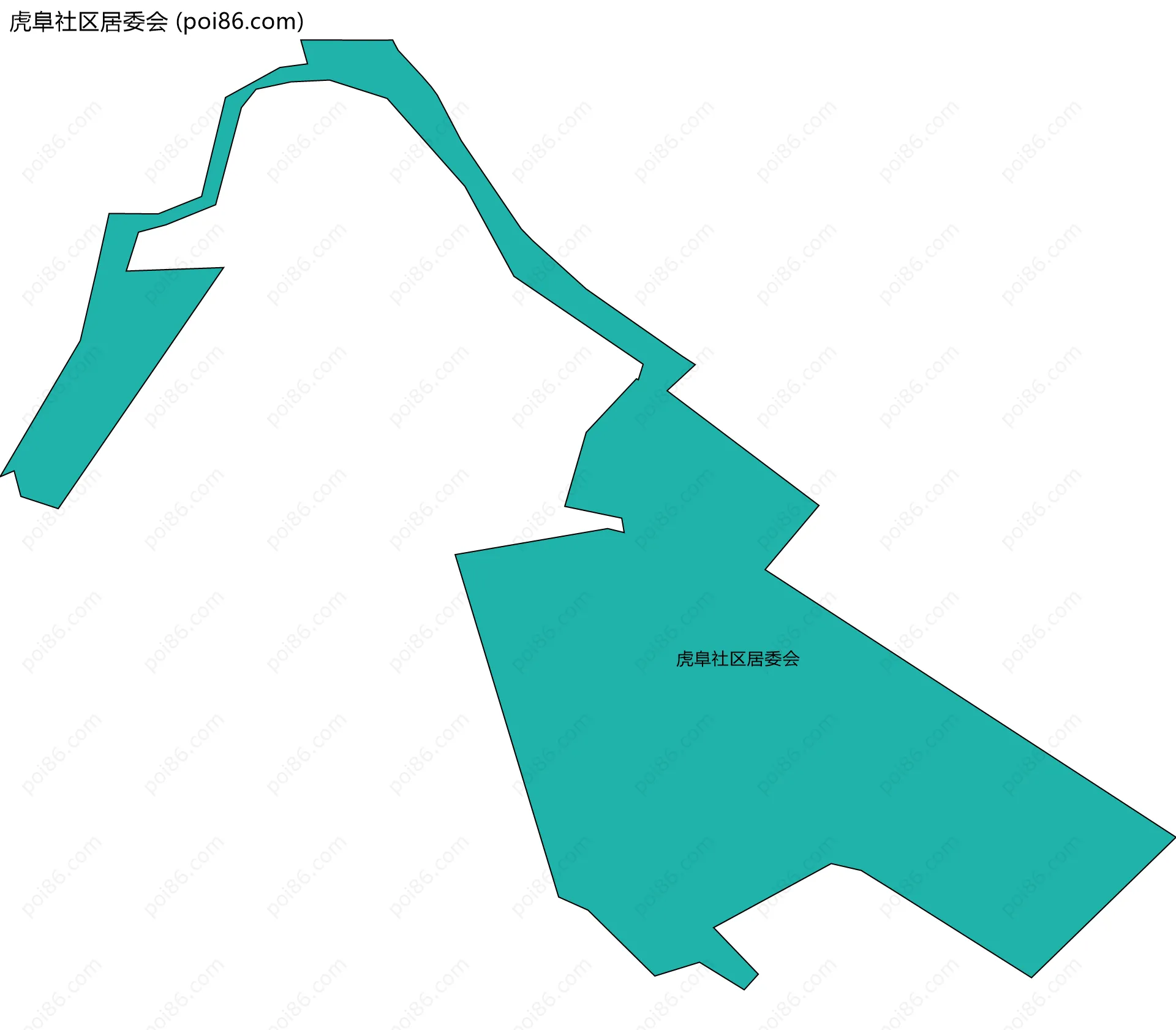 虎阜社区居委会边界地图