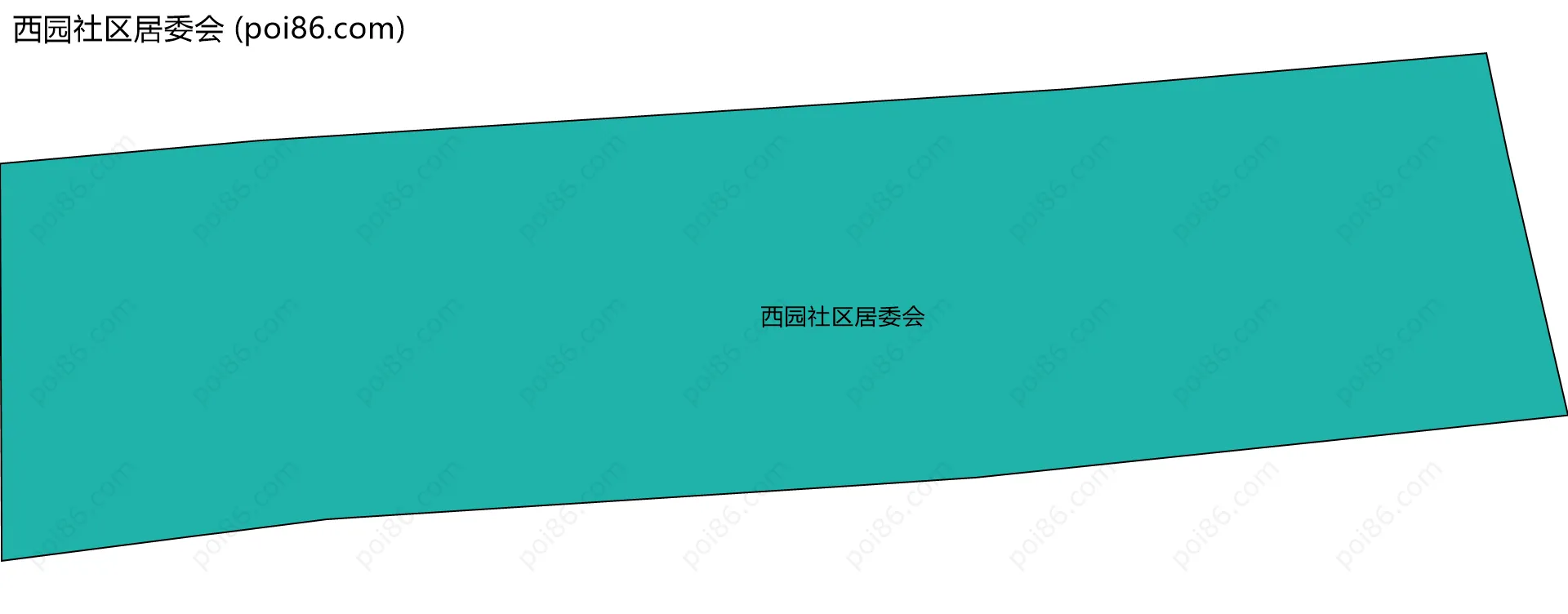 西园社区居委会边界地图