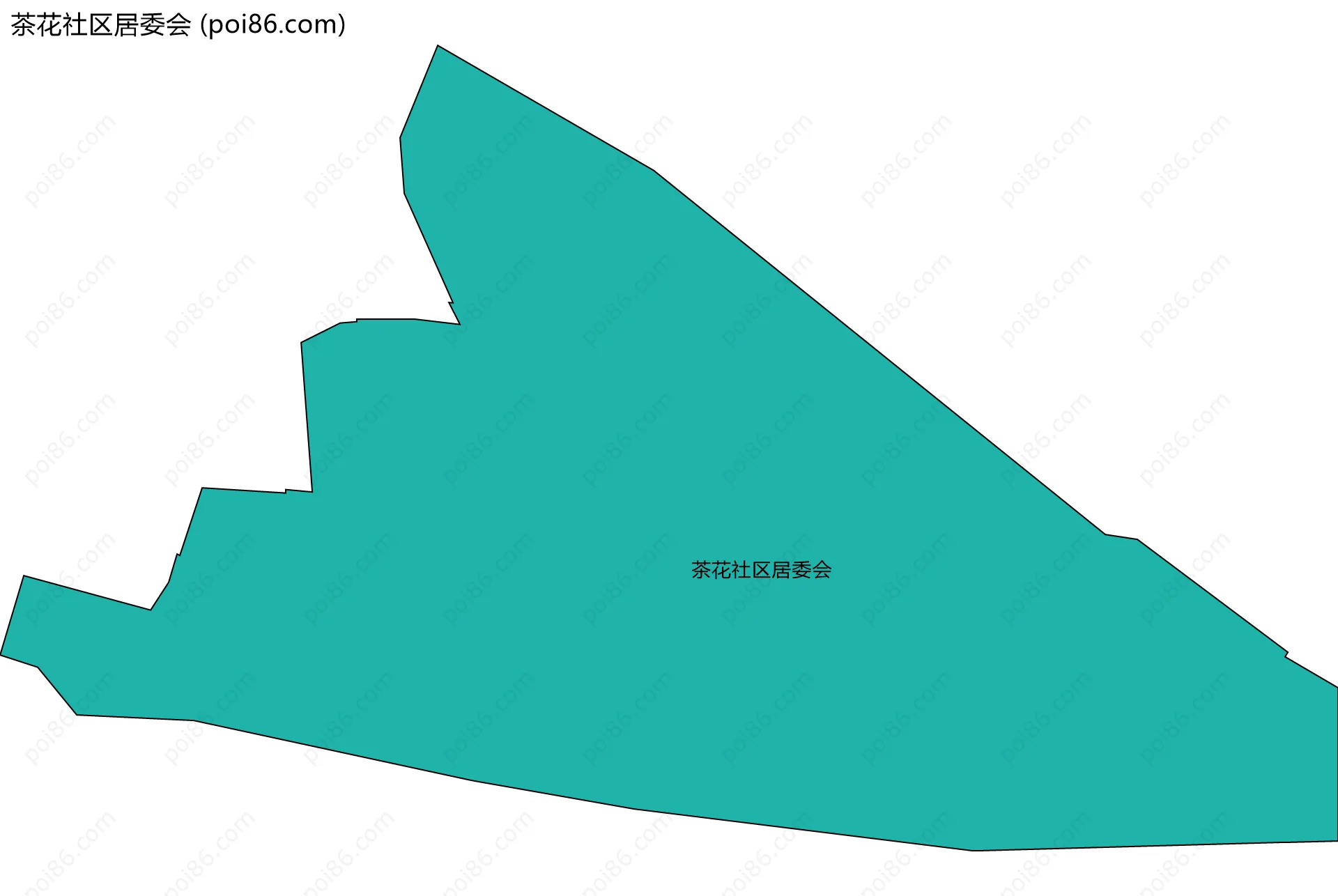 茶花社区居委会边界地图