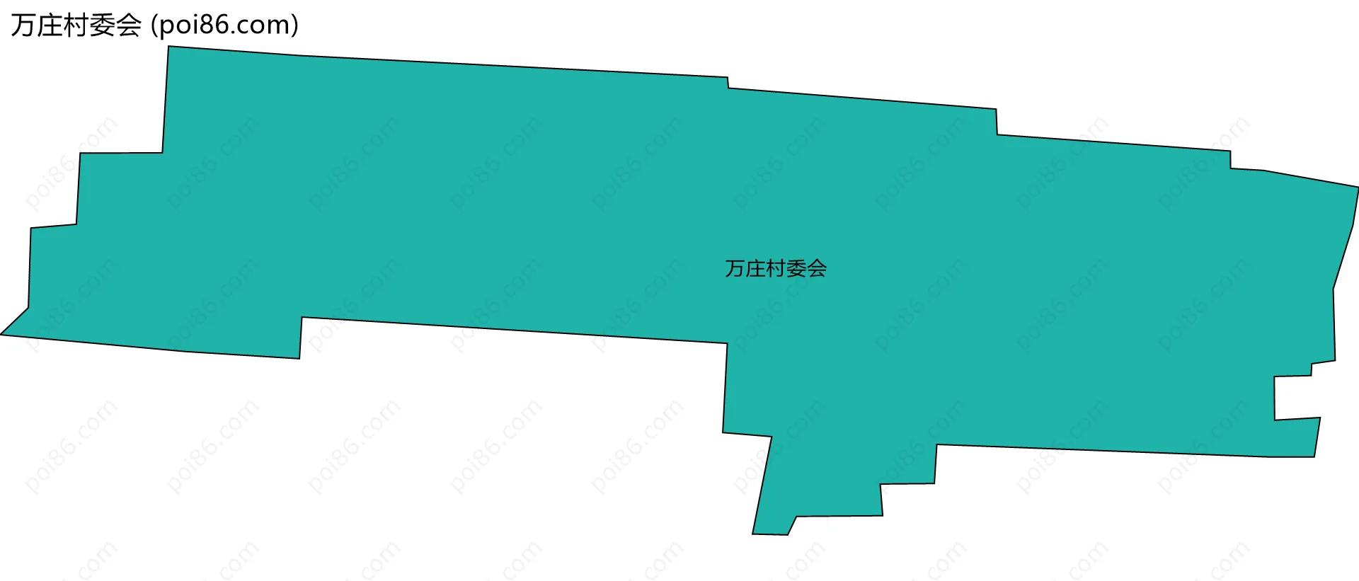 万庄村委会边界地图