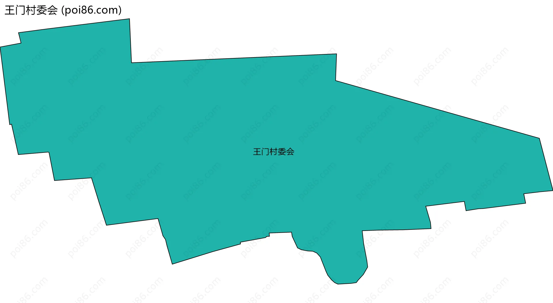 王门村委会边界地图