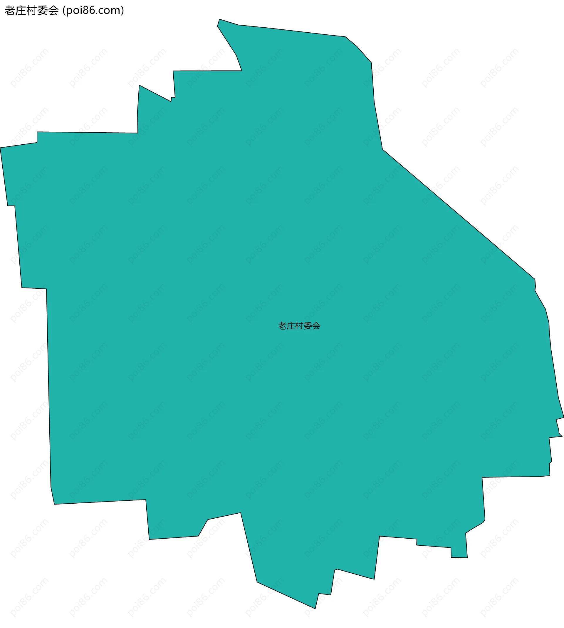 老庄村委会边界地图