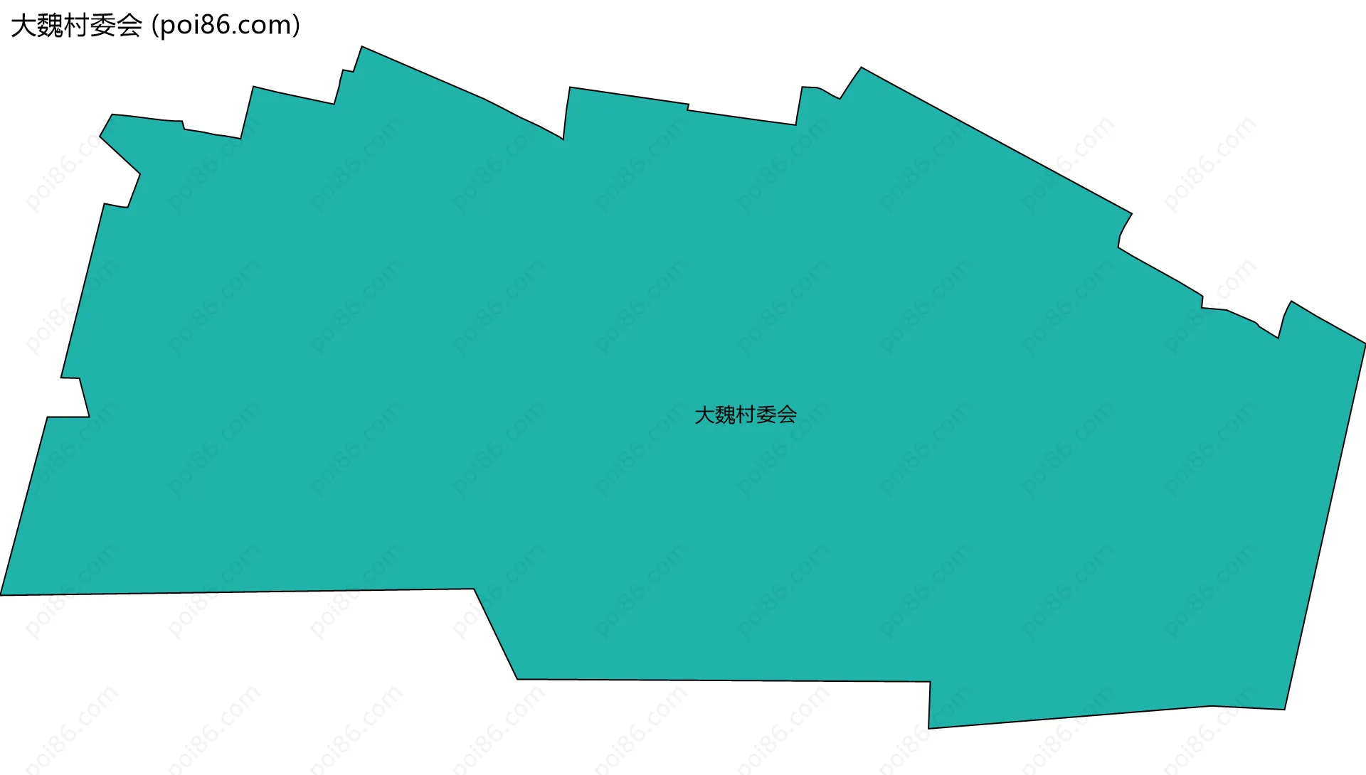 大魏村委会边界地图