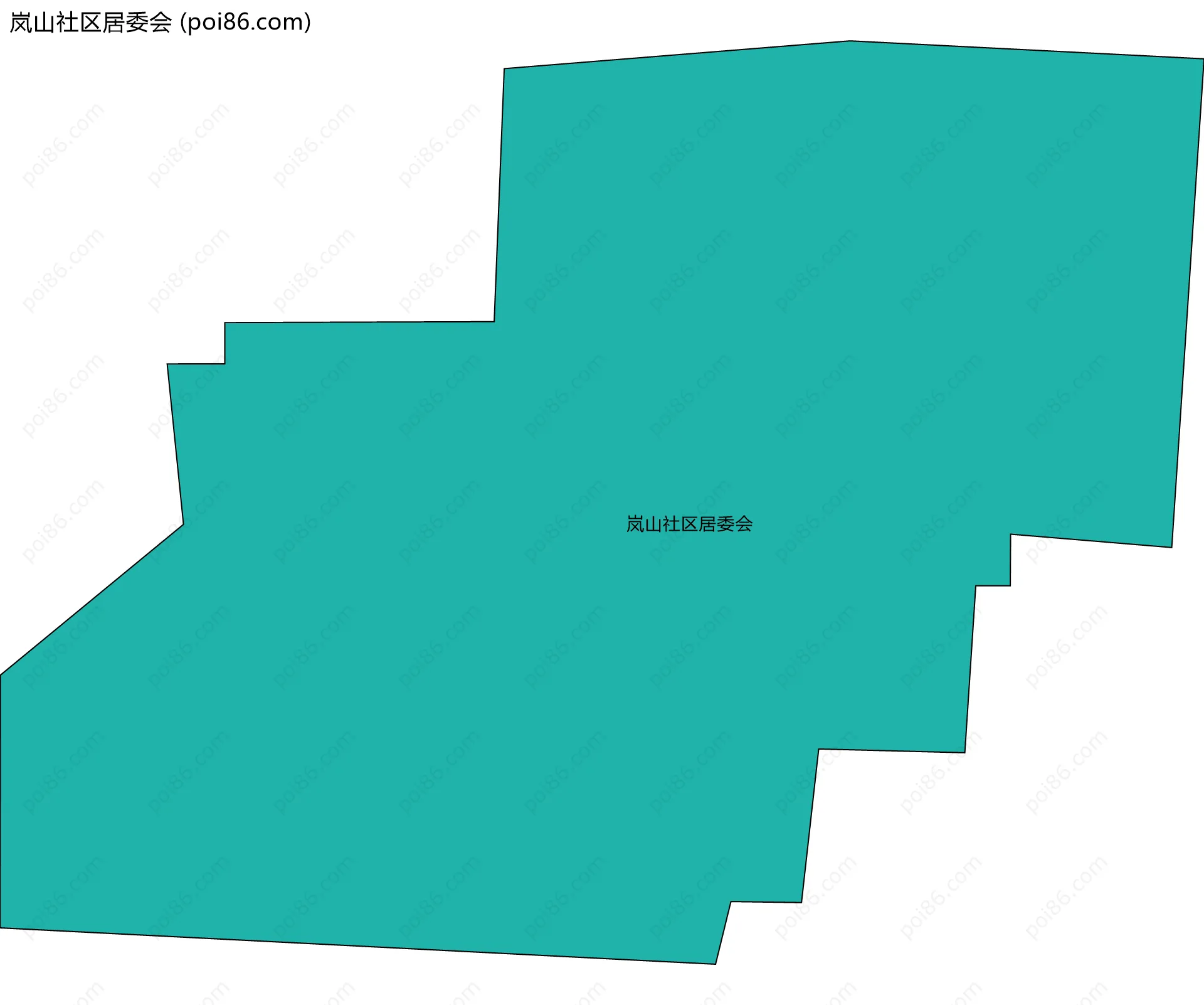 岚山社区居委会边界地图
