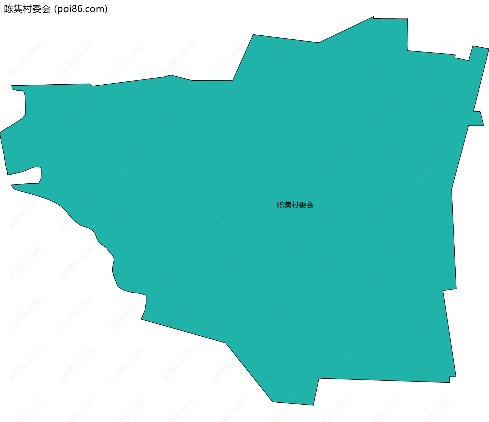 陈集村委会边界地图