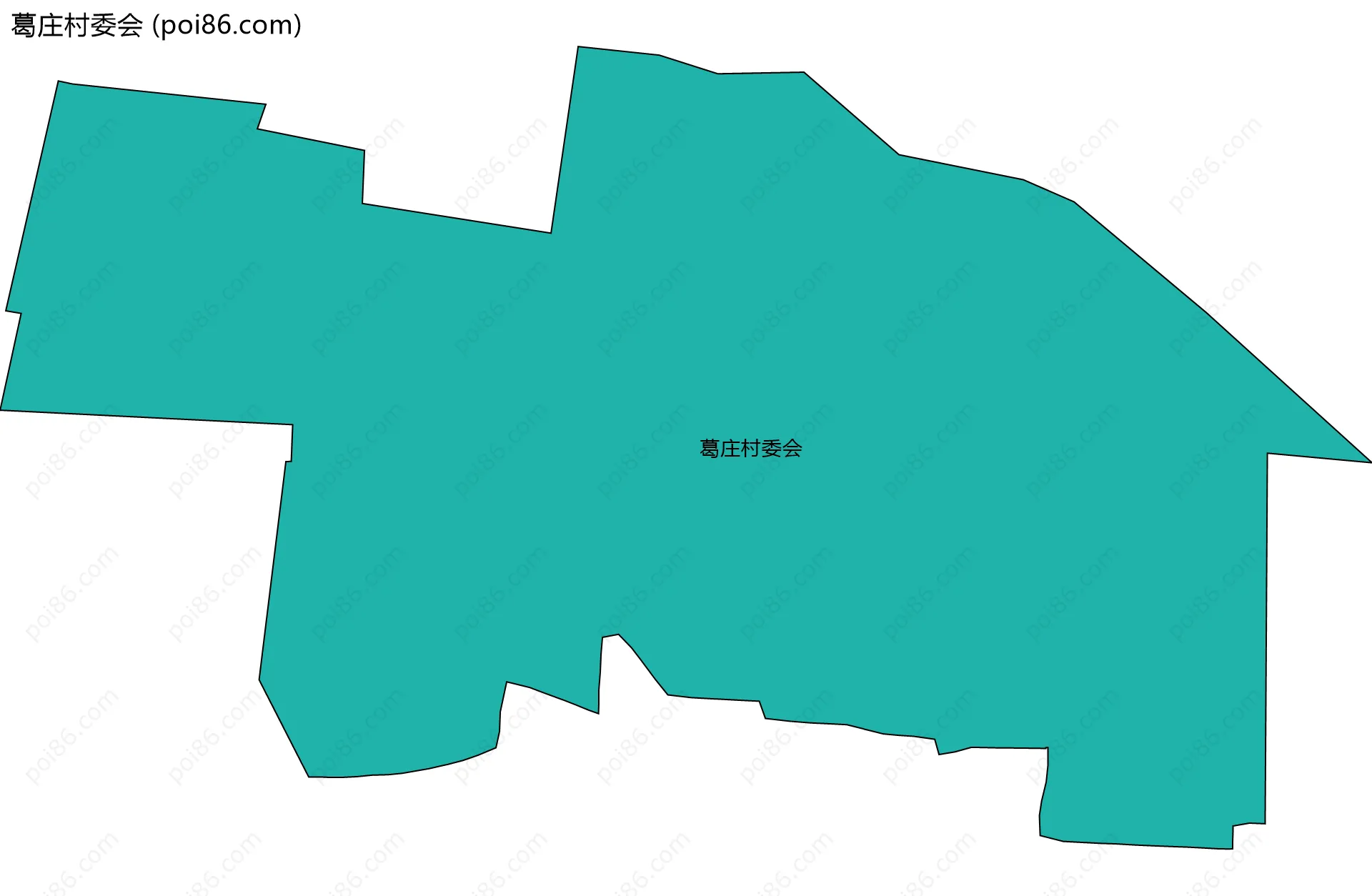 葛庄村委会边界地图