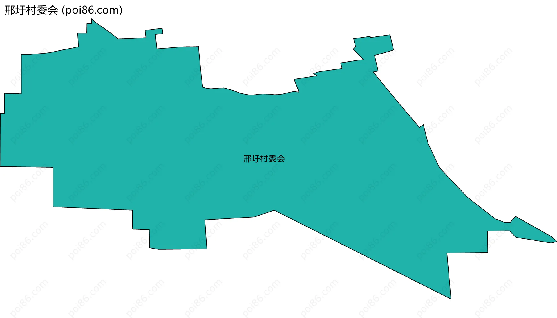 邢圩村委会边界地图