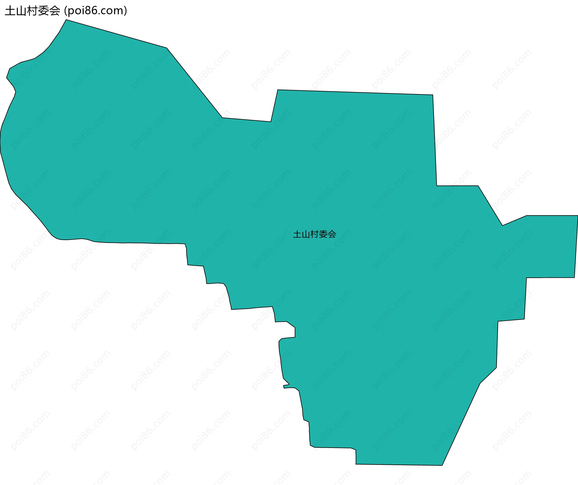 土山村委会边界地图