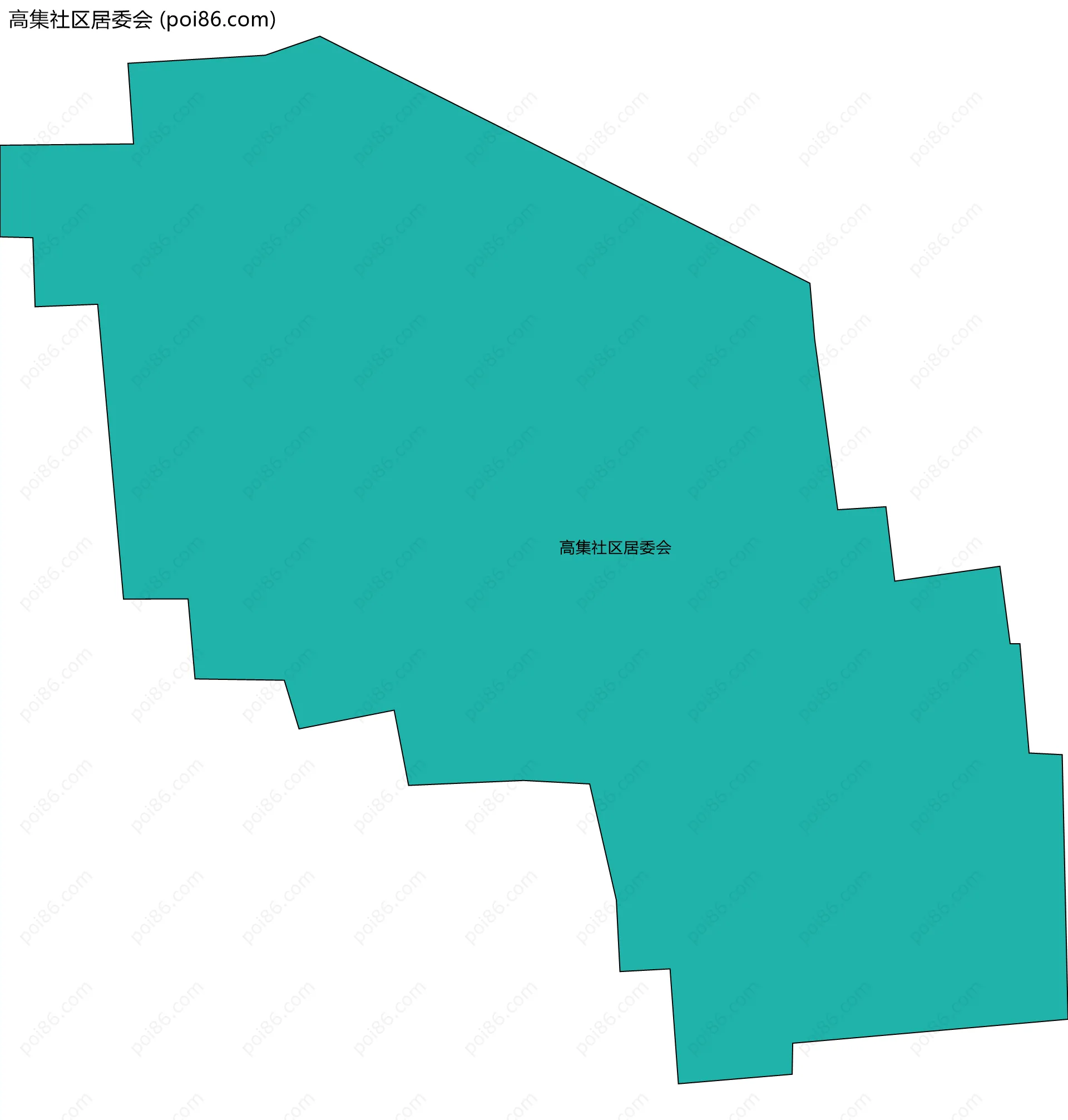 高集社区居委会边界地图