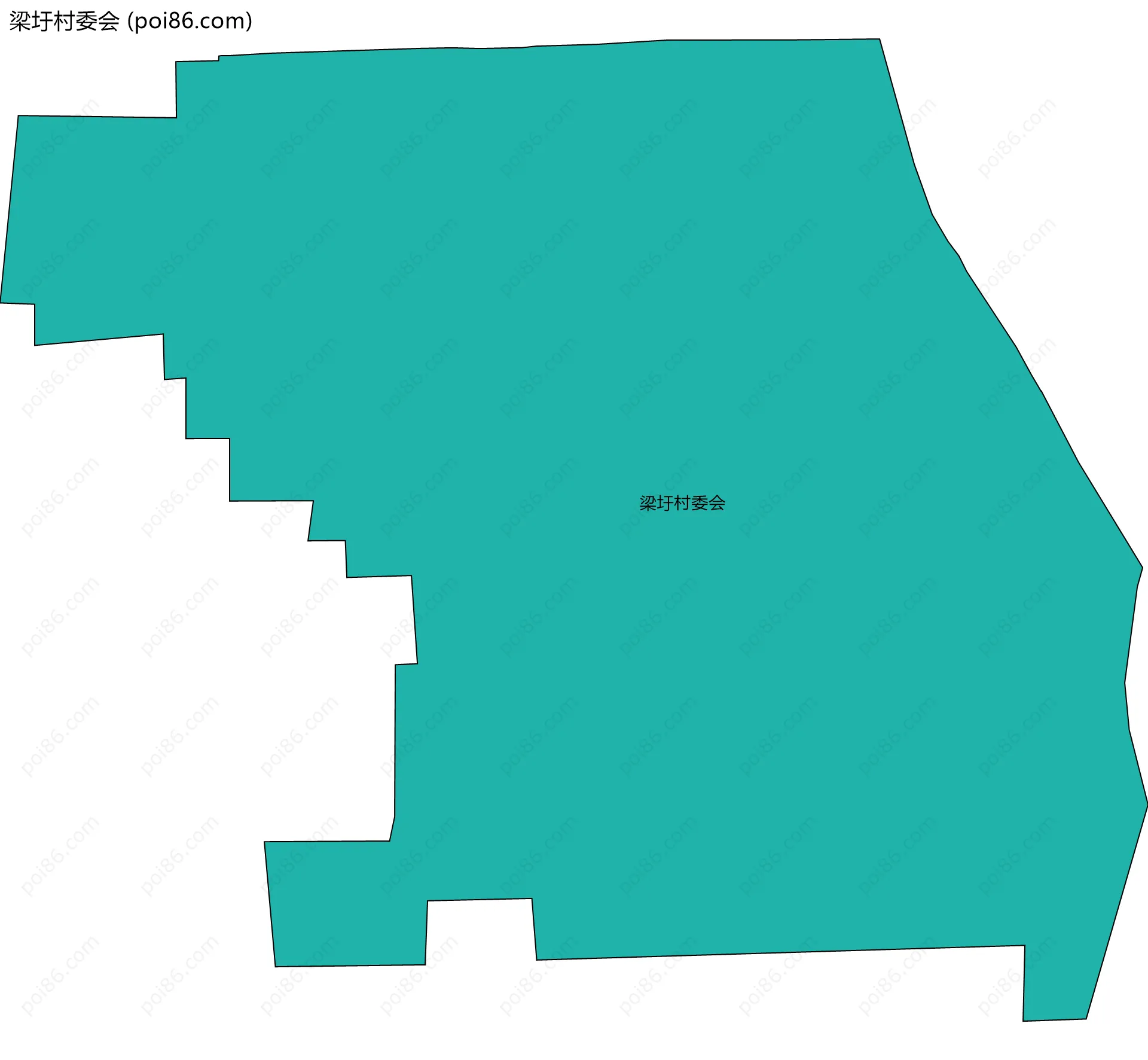 梁圩村委会边界地图
