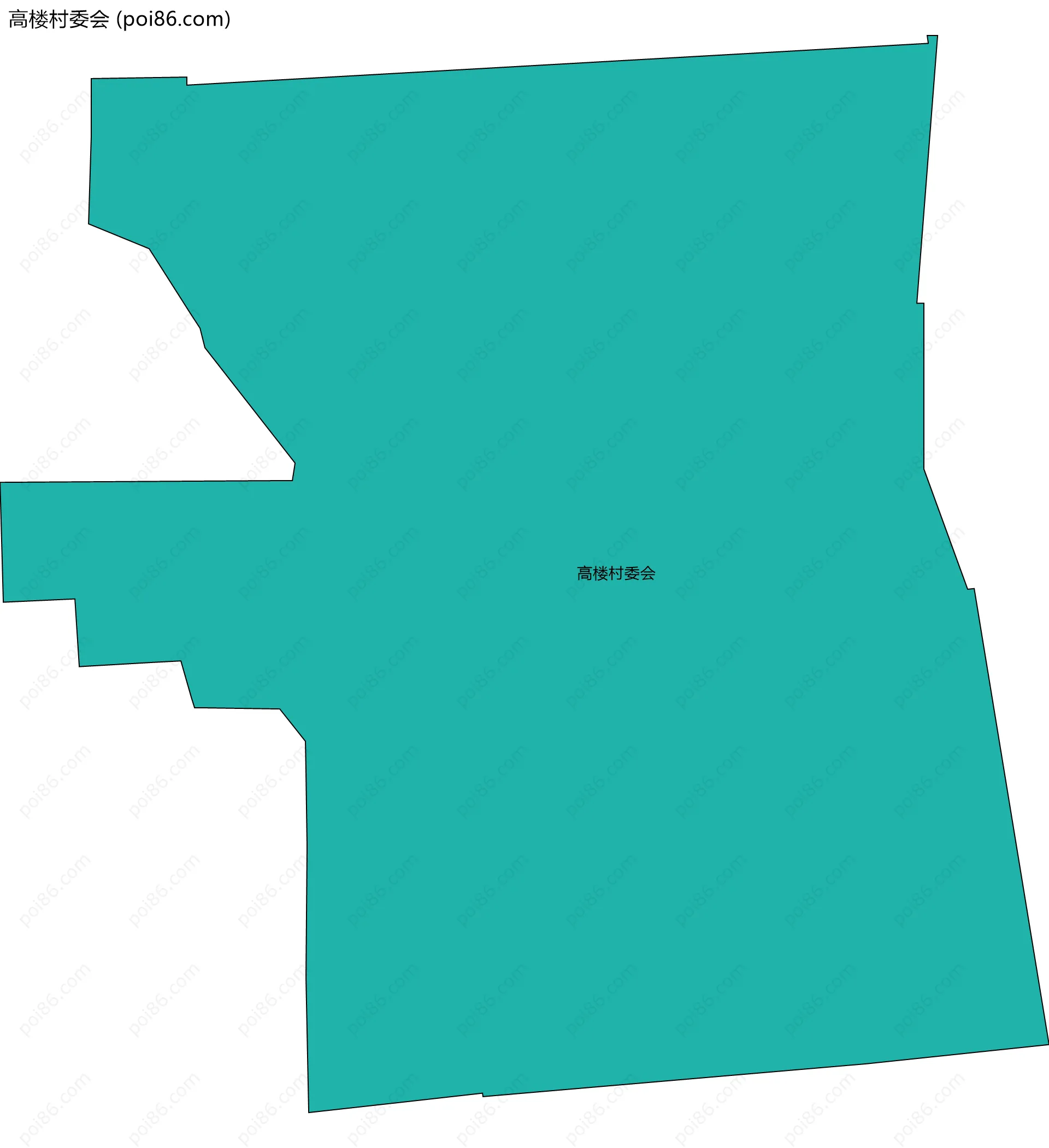 高楼村委会边界地图