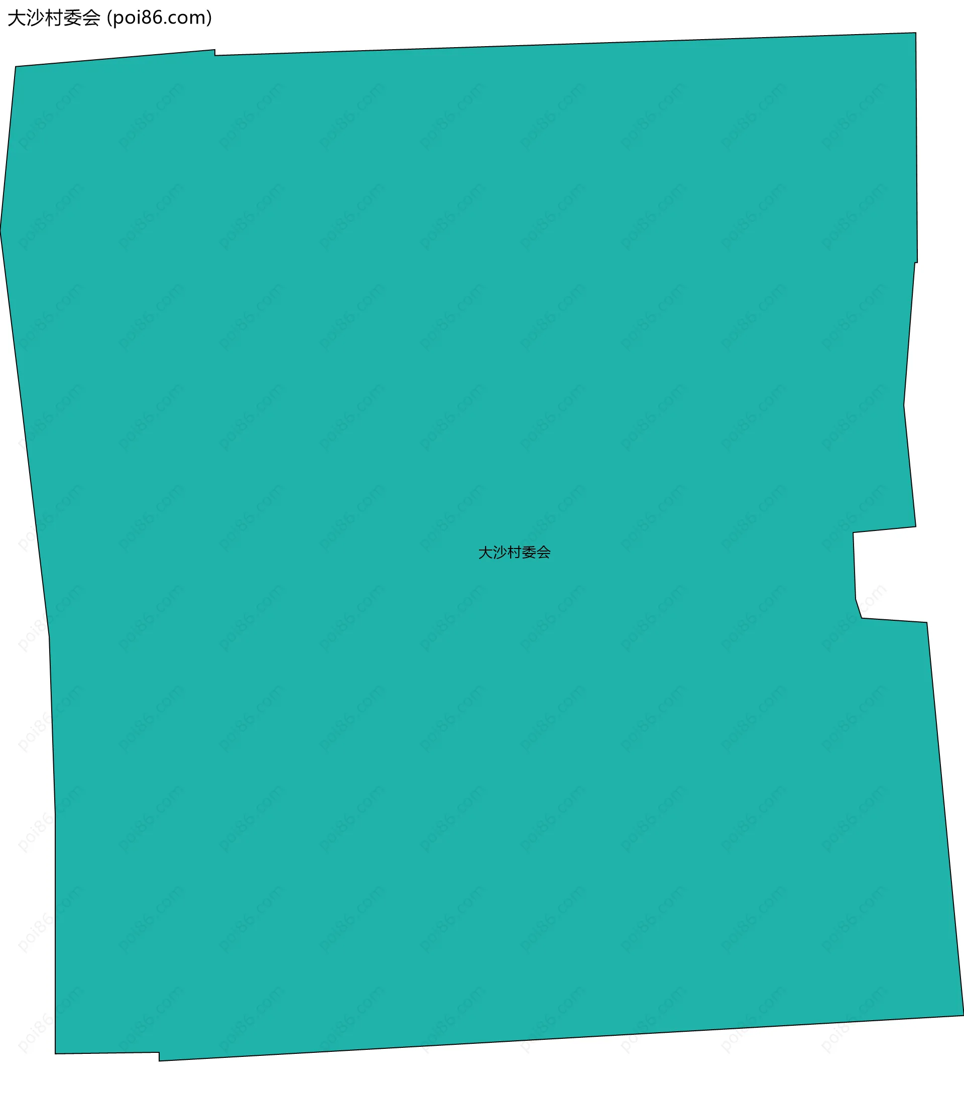 大沙村委会边界地图