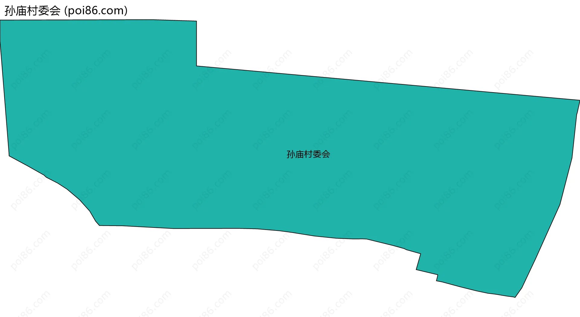 孙庙村委会边界地图