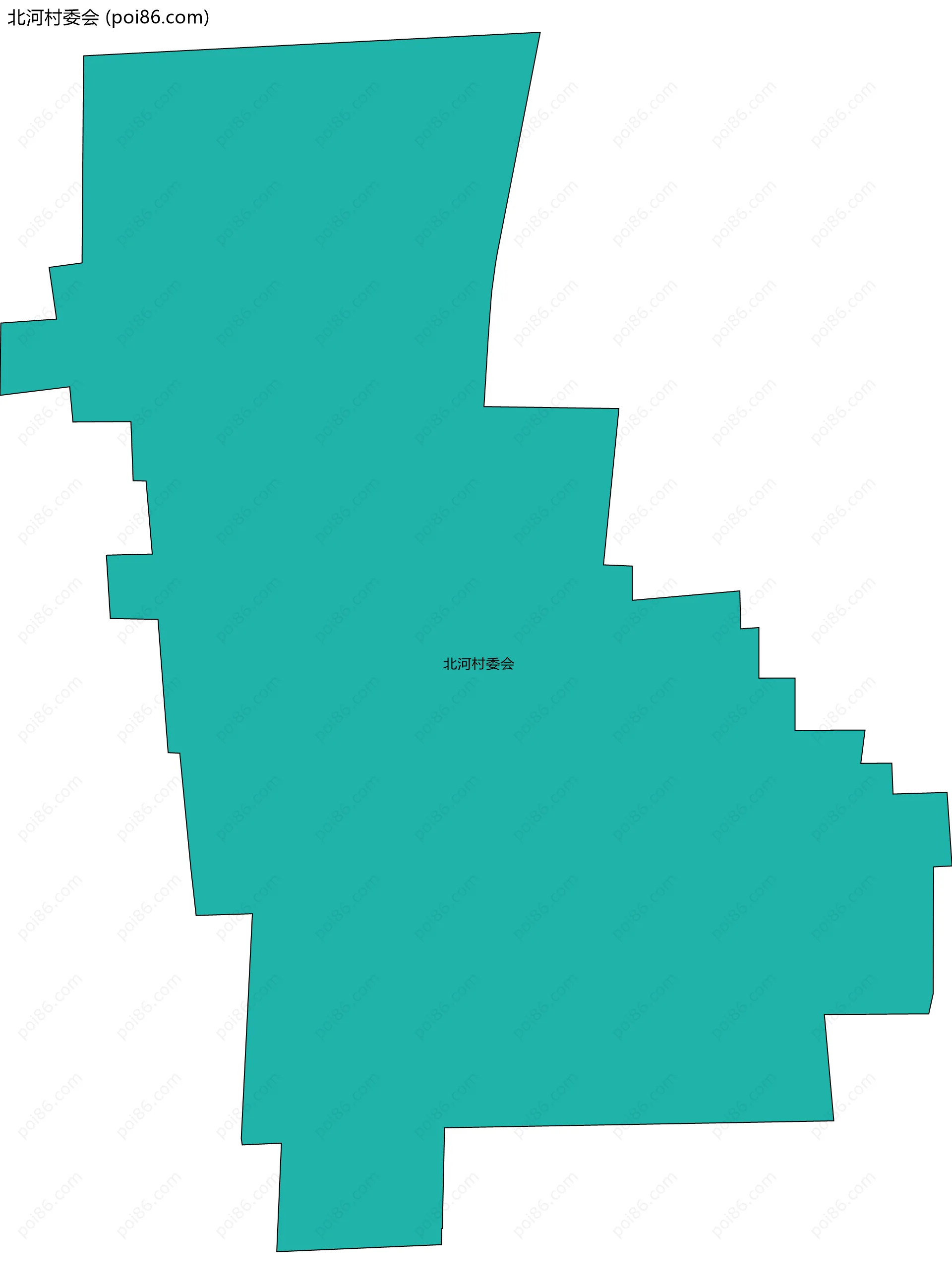 北河村委会边界地图