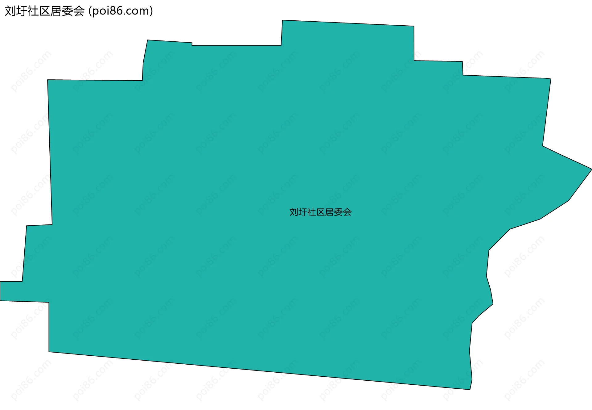 刘圩社区居委会边界地图