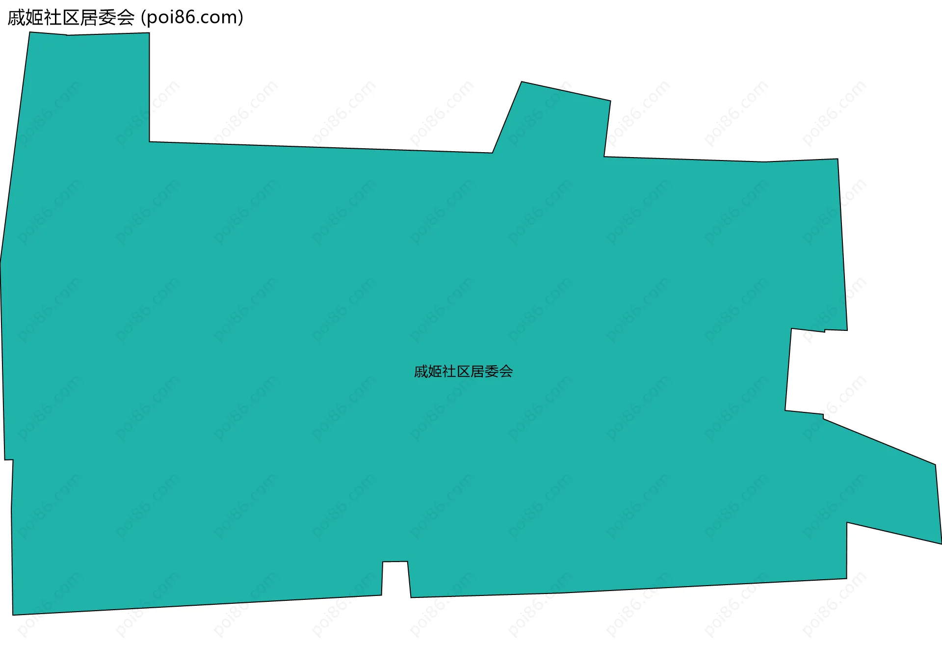 戚姬社区居委会边界地图