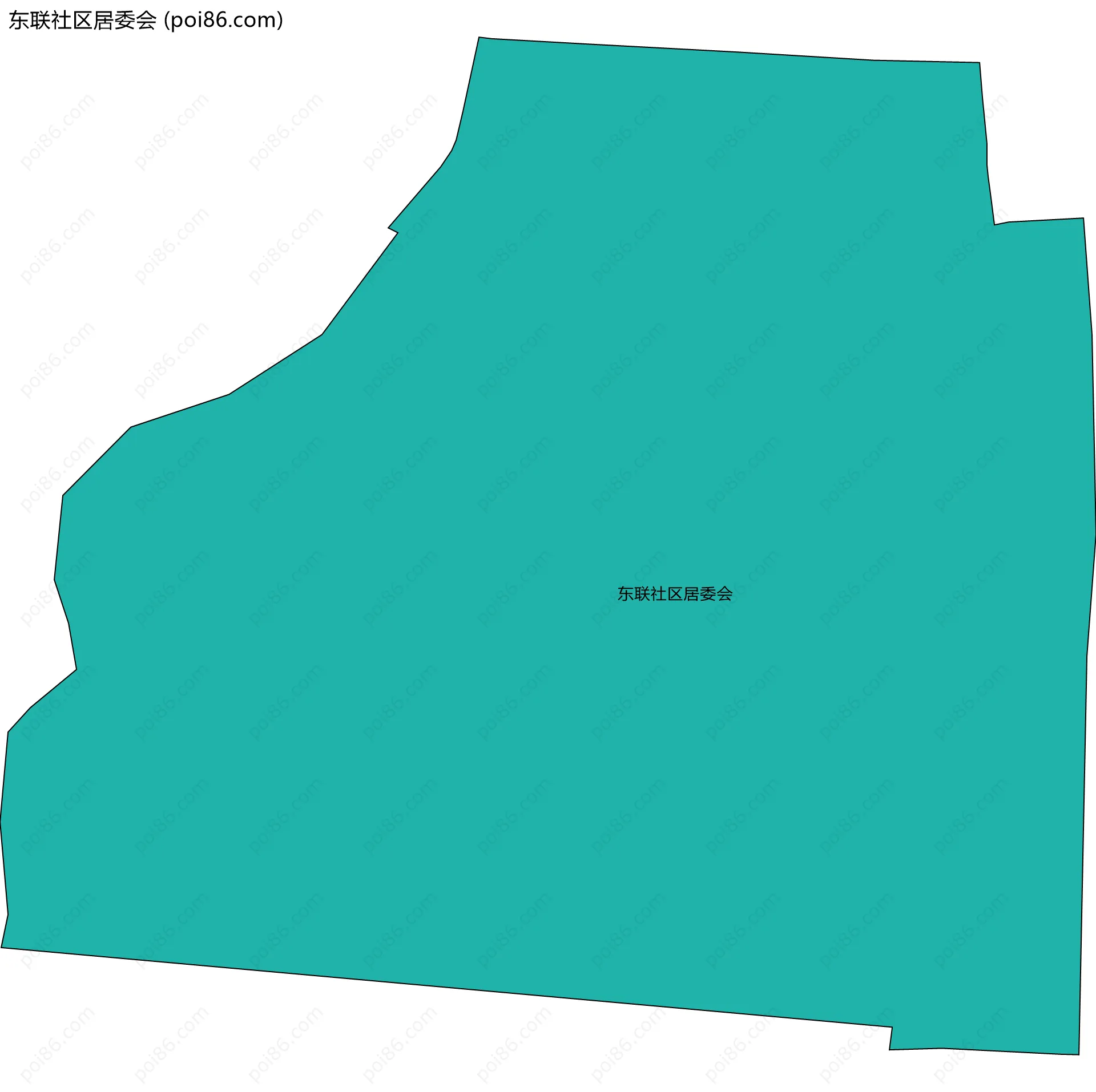 东联社区居委会边界地图