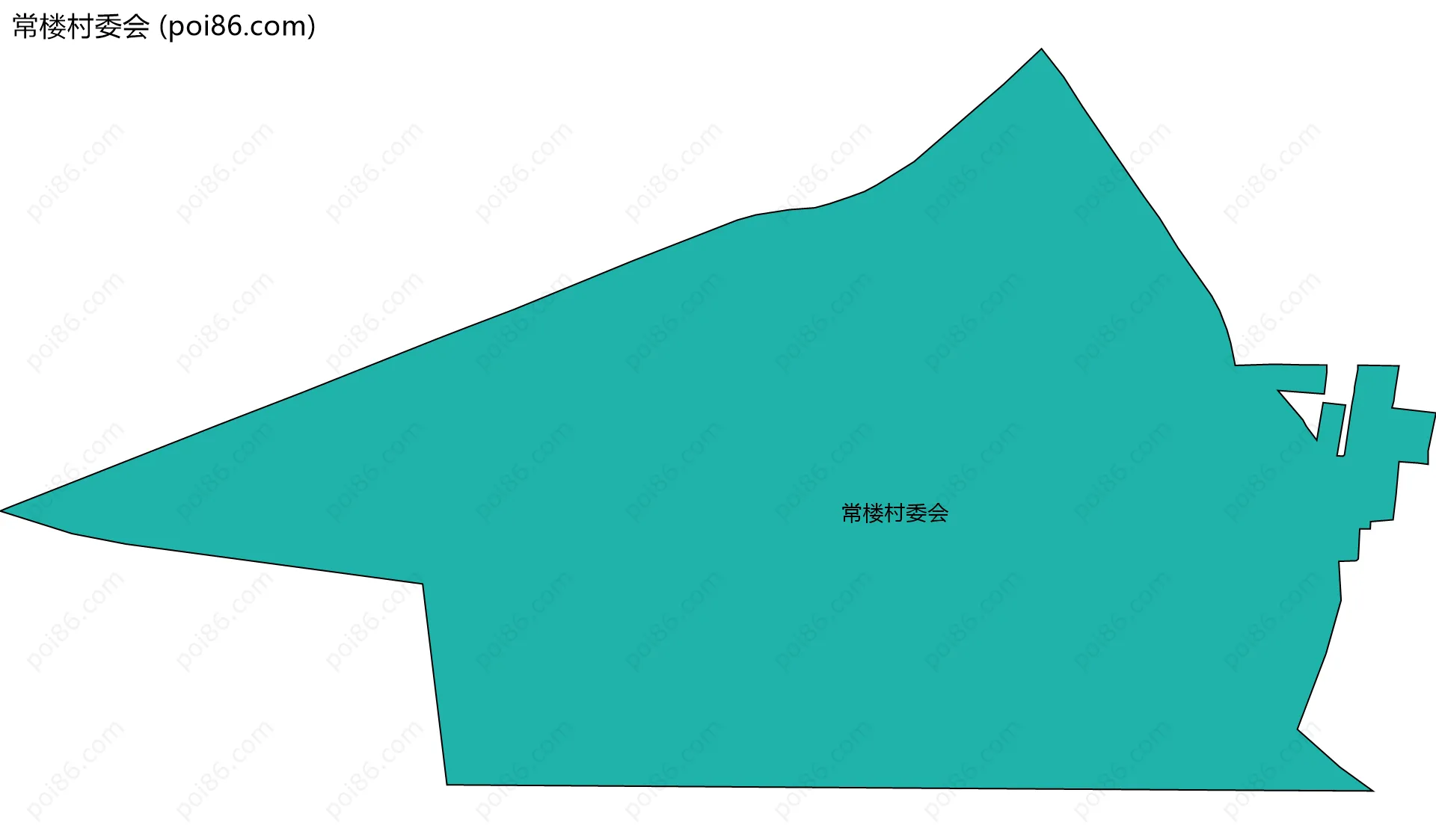 常楼村委会边界地图