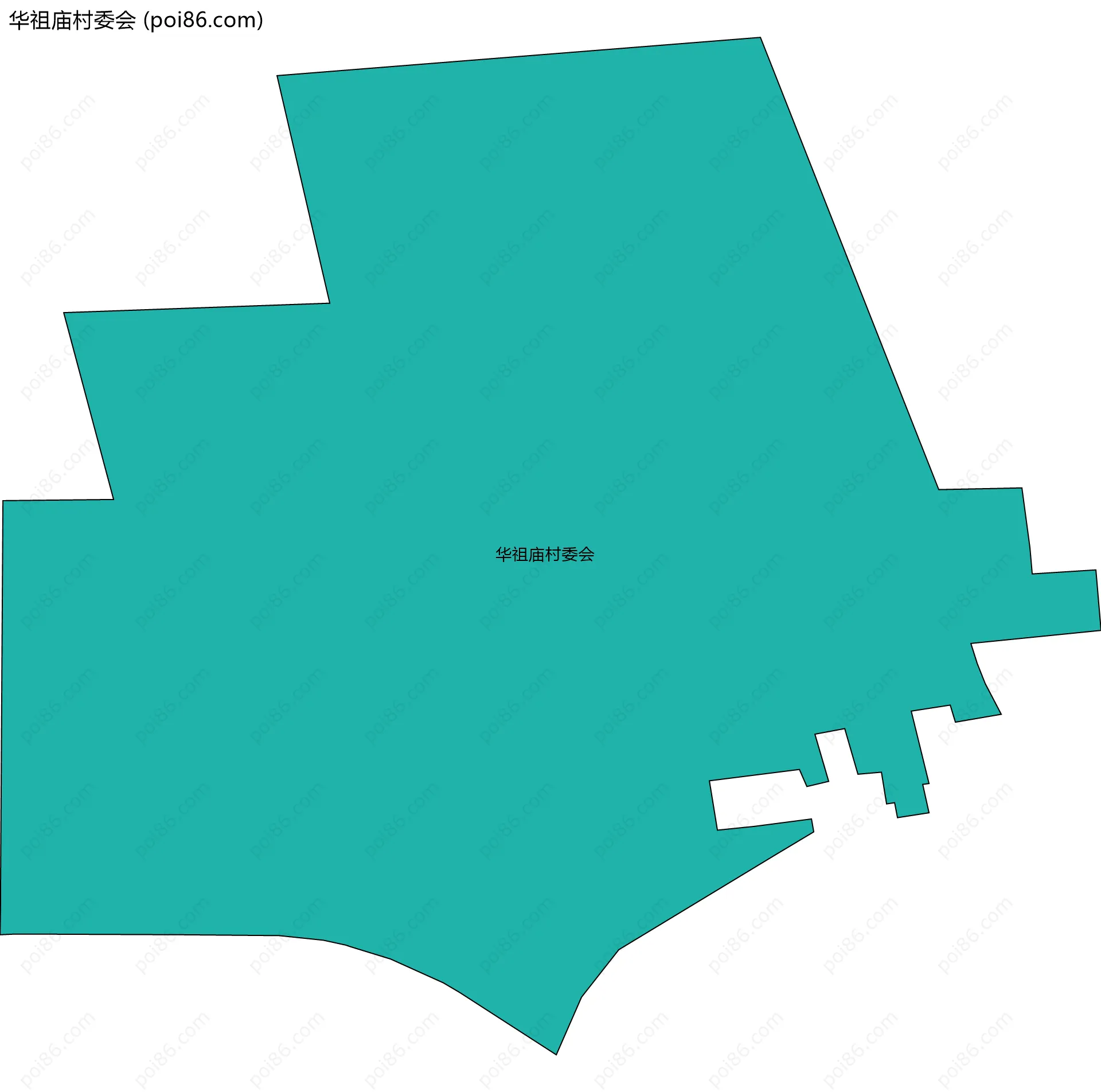 华祖庙村委会边界地图