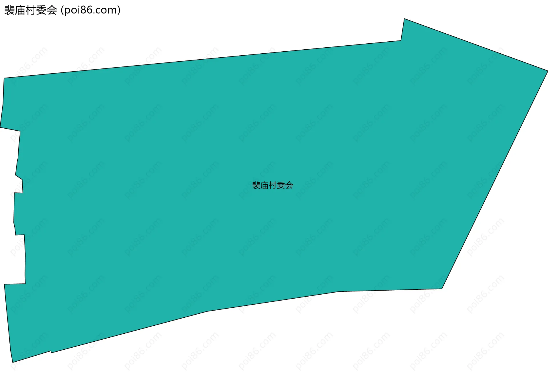 裴庙村委会边界地图