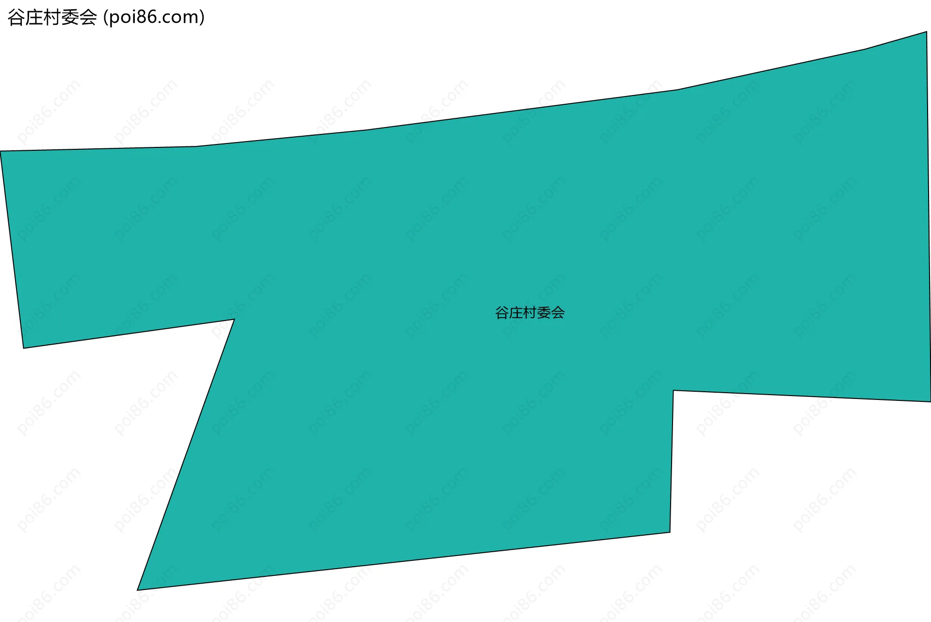 谷庄村委会边界地图