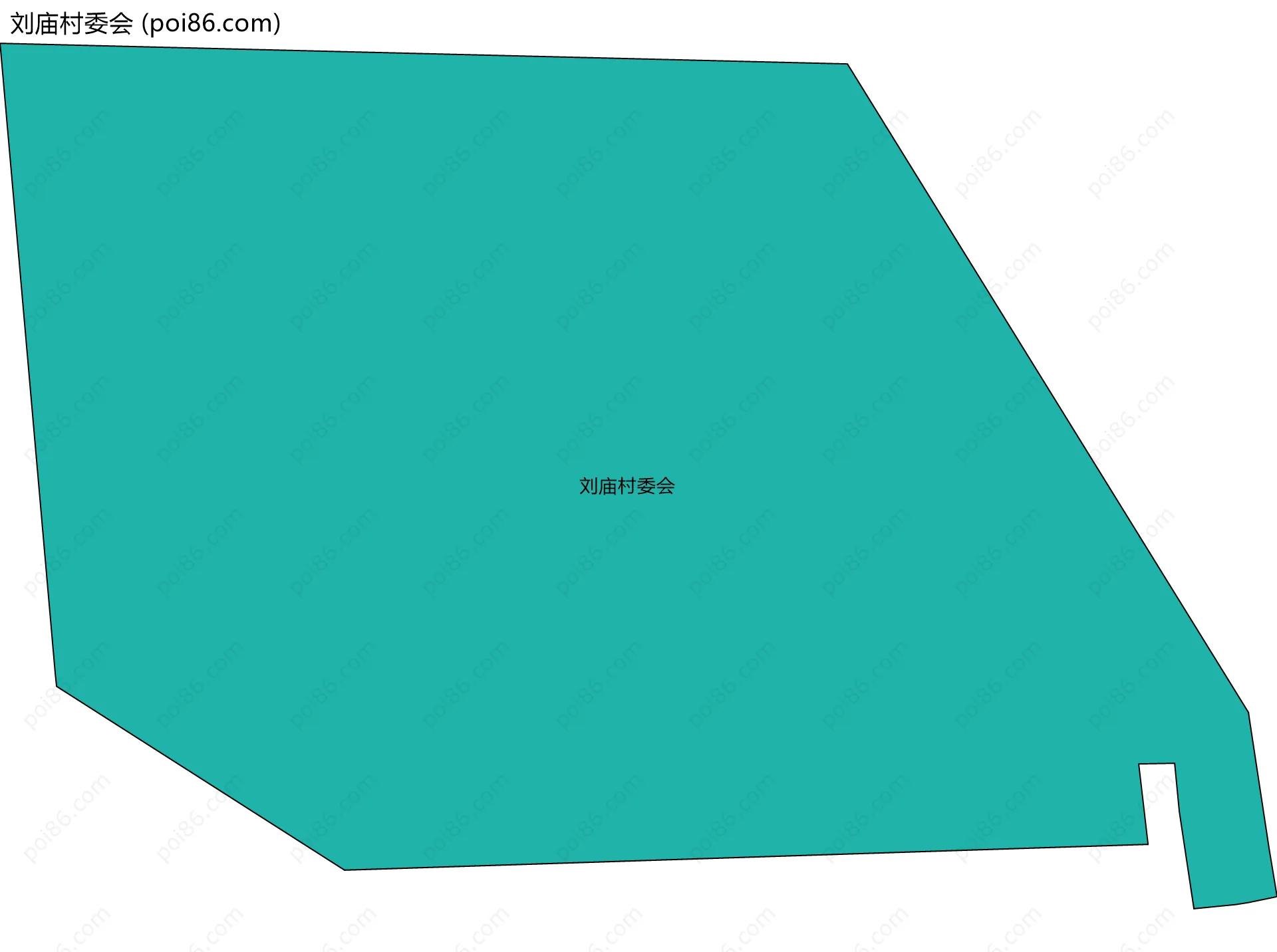 刘庙村委会边界地图
