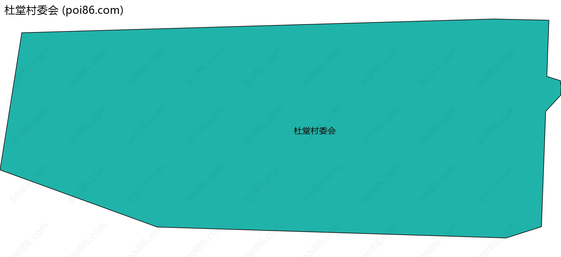 杜堂村委会边界地图