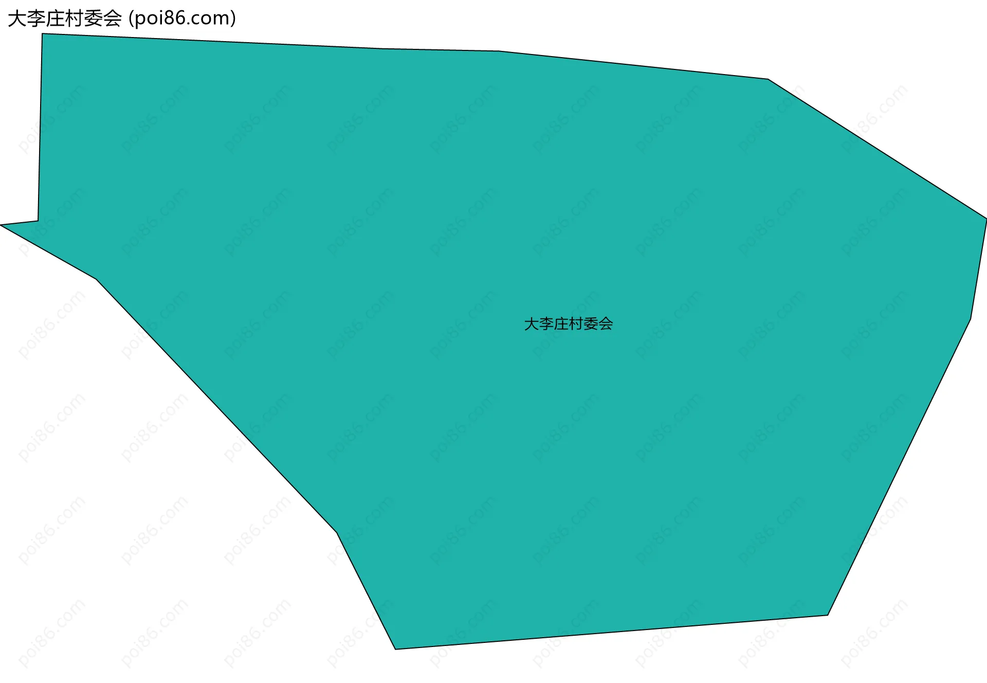 大李庄村委会边界地图