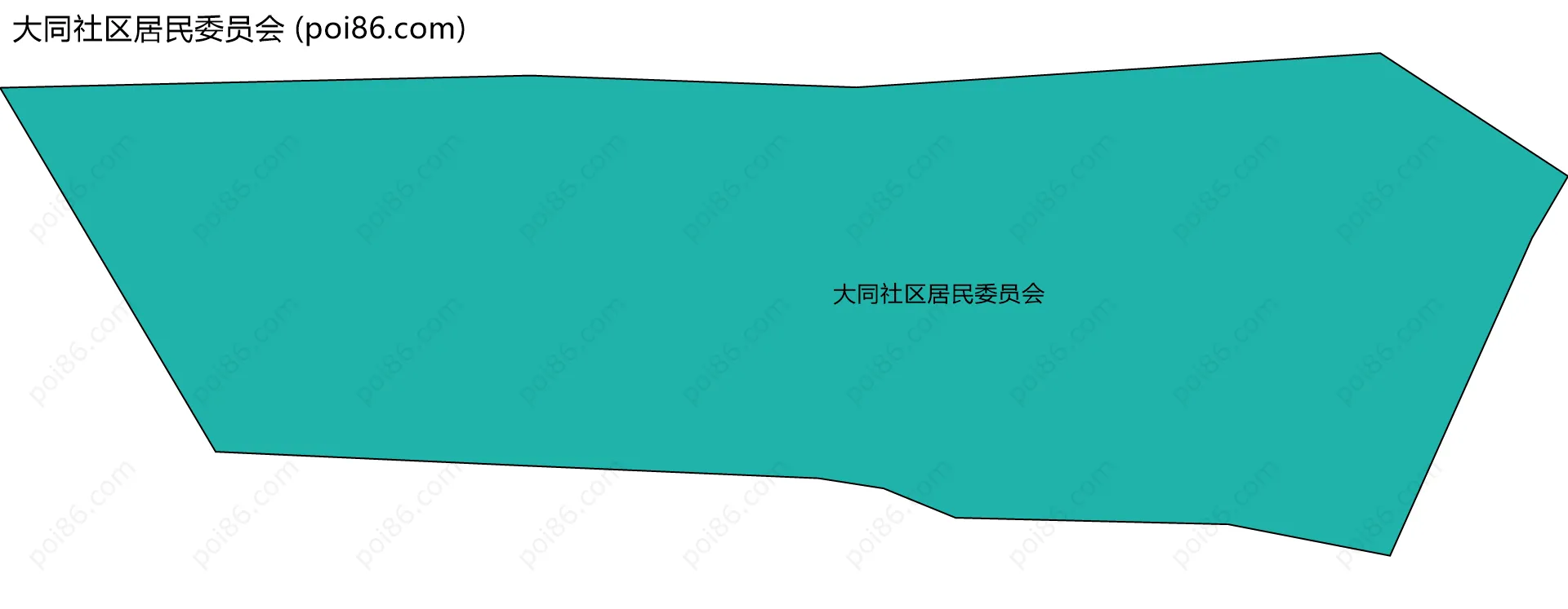 大同社区居民委员会边界地图