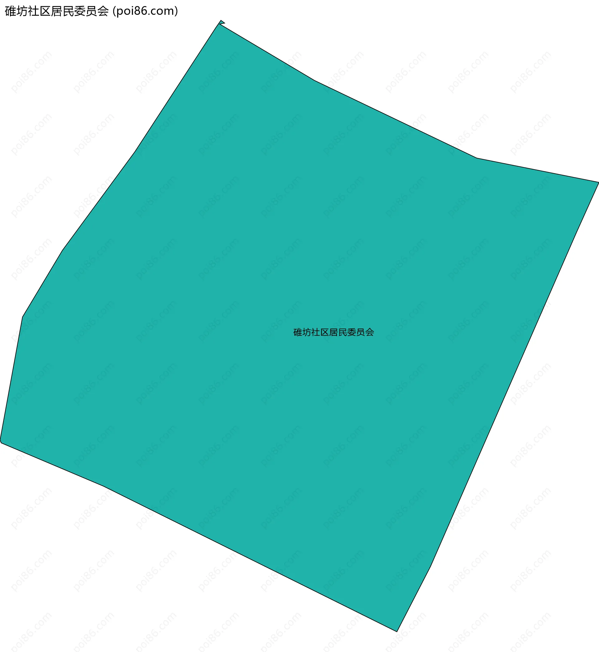 碓坊社区居民委员会边界地图