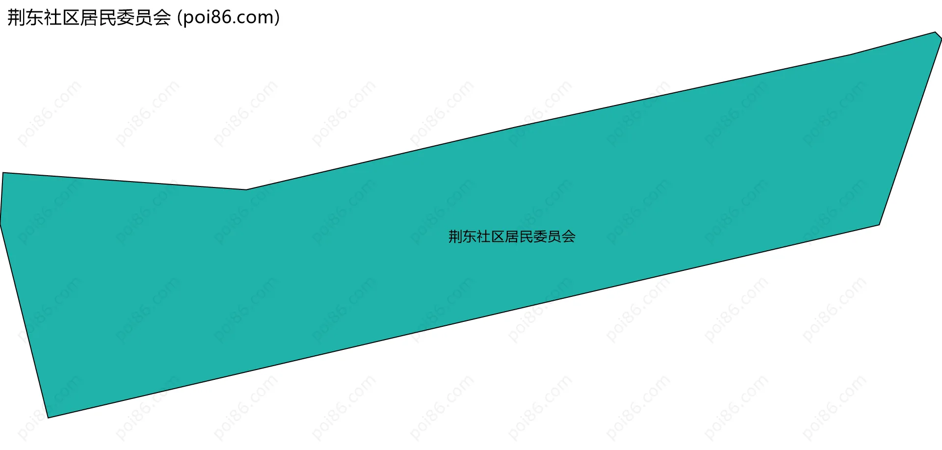 荆东社区居民委员会边界地图