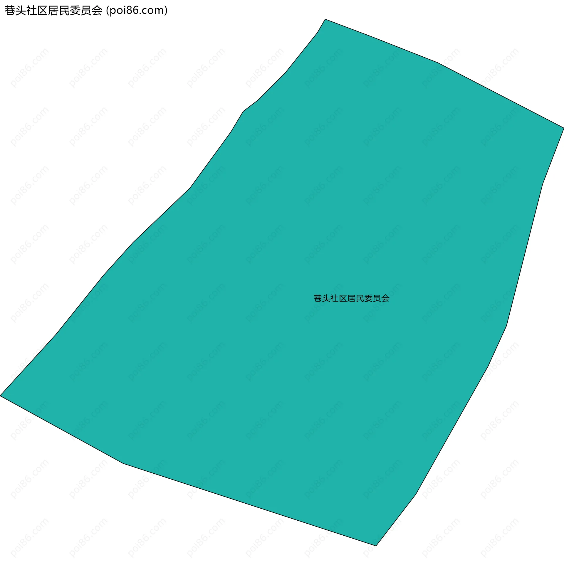 巷头社区居民委员会边界地图