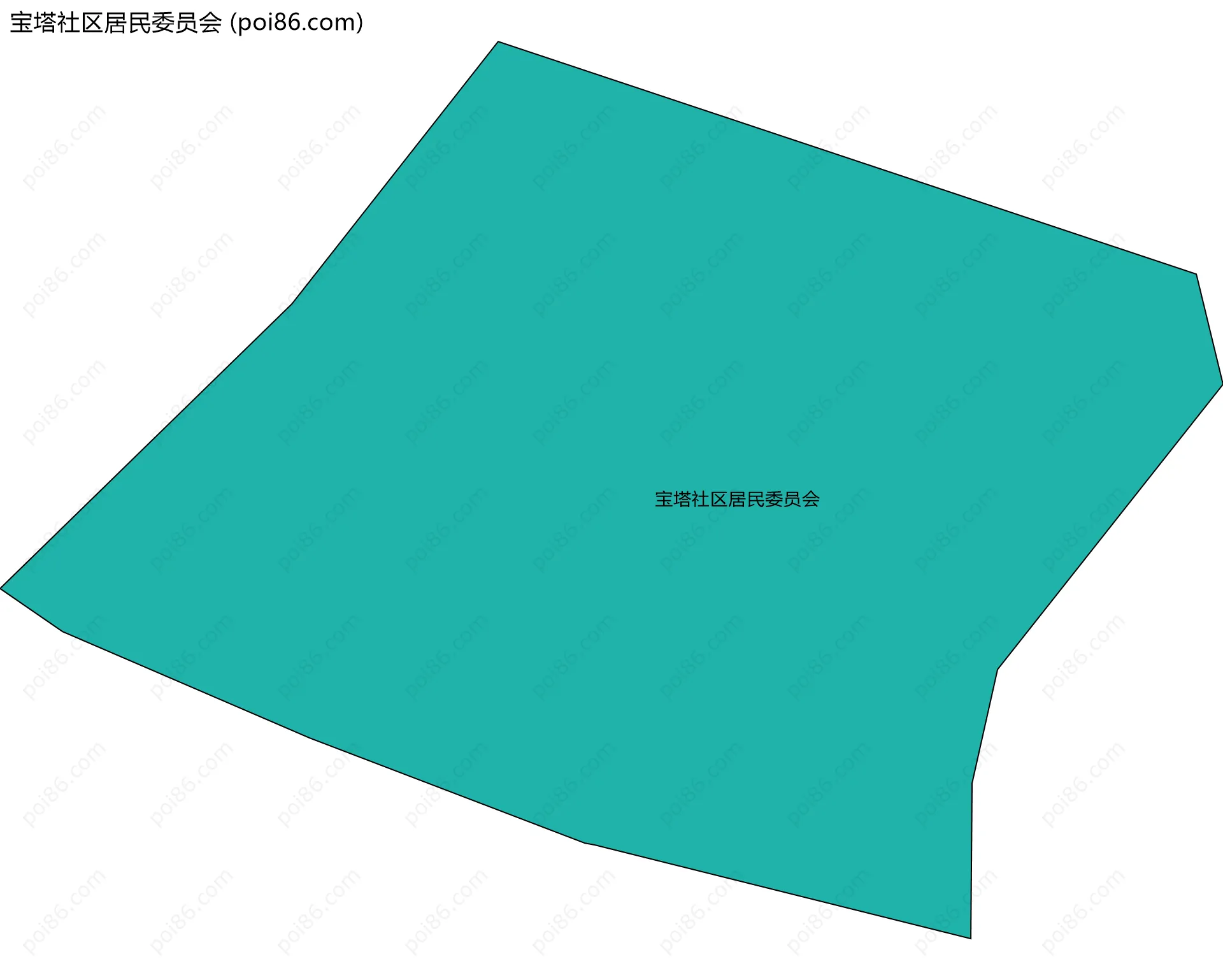 宝塔社区居民委员会边界地图