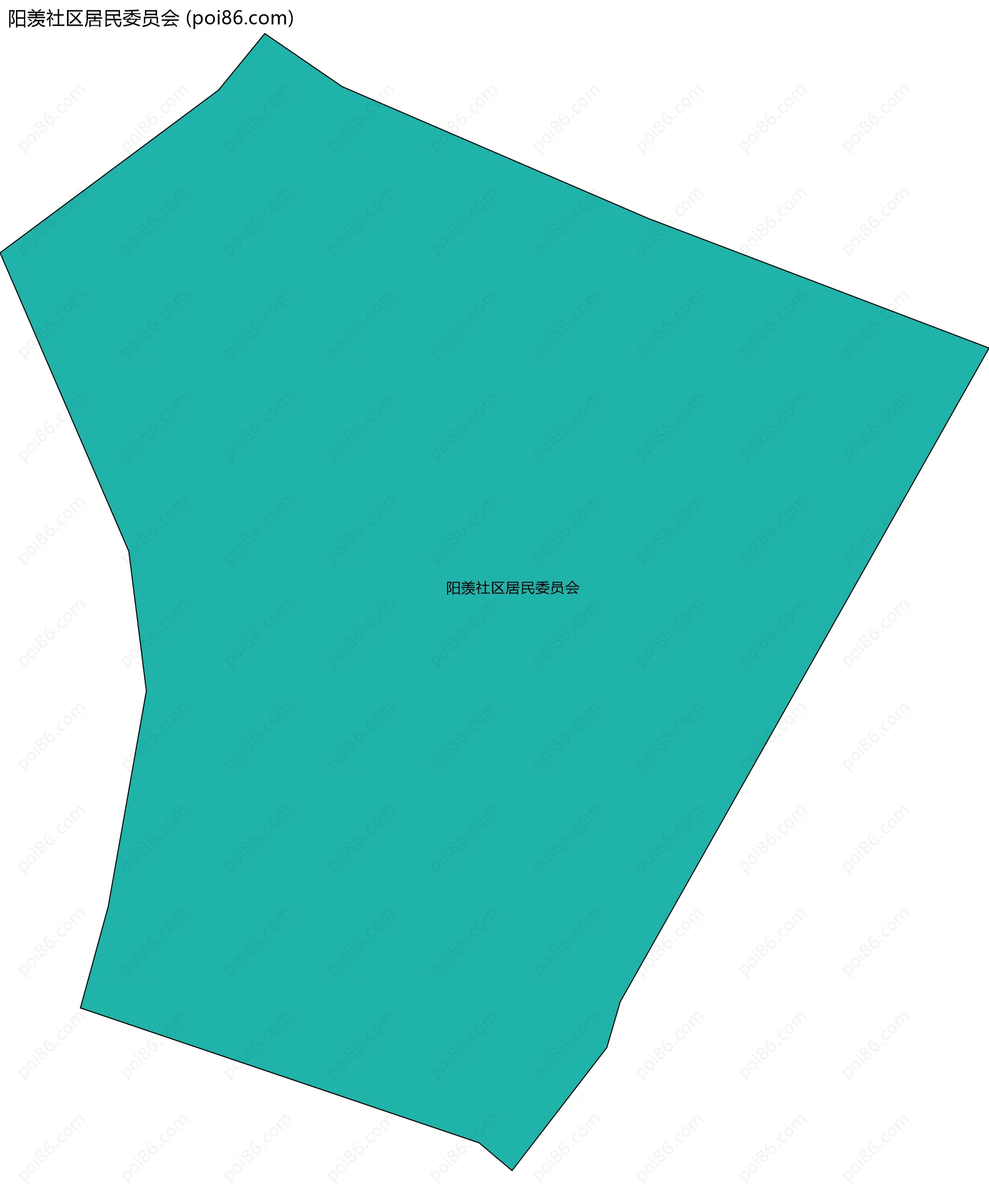 阳羡社区居民委员会边界地图