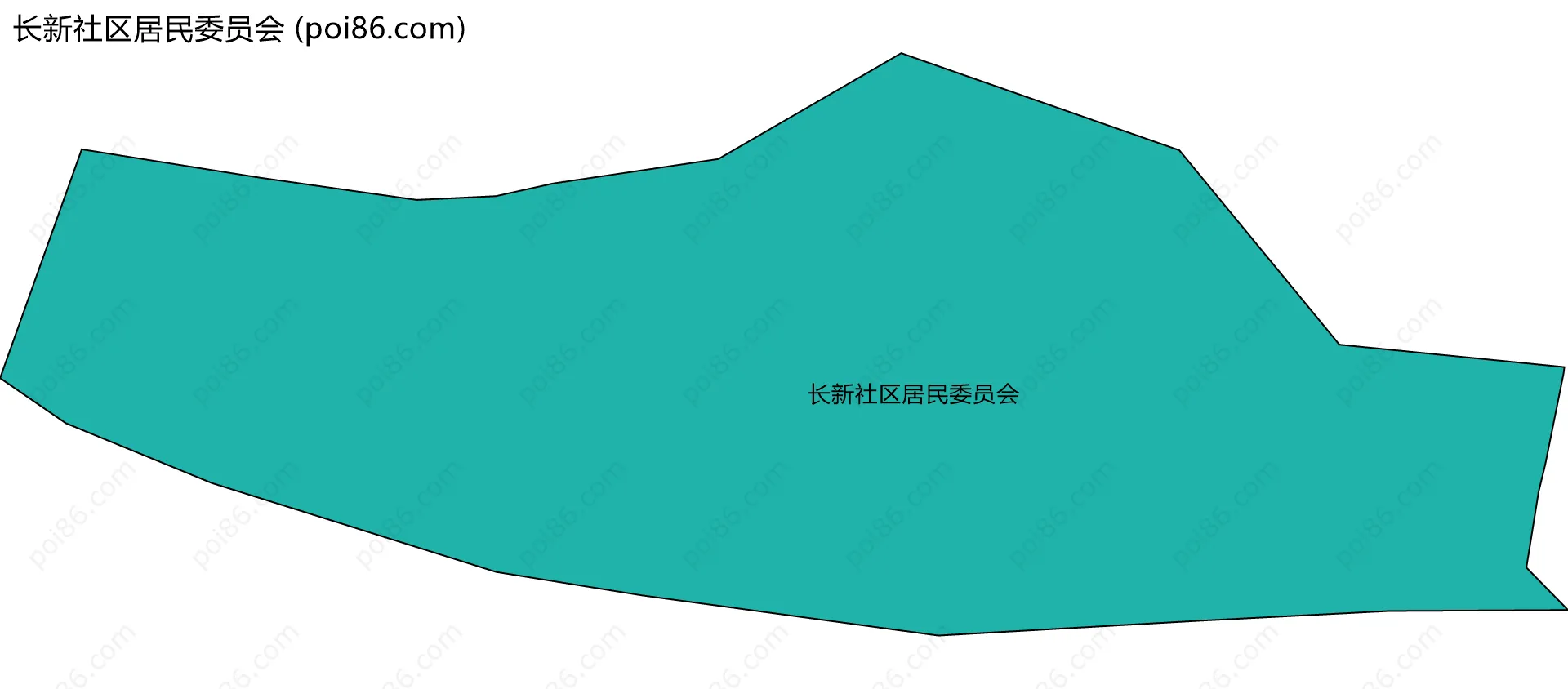 长新社区居民委员会边界地图