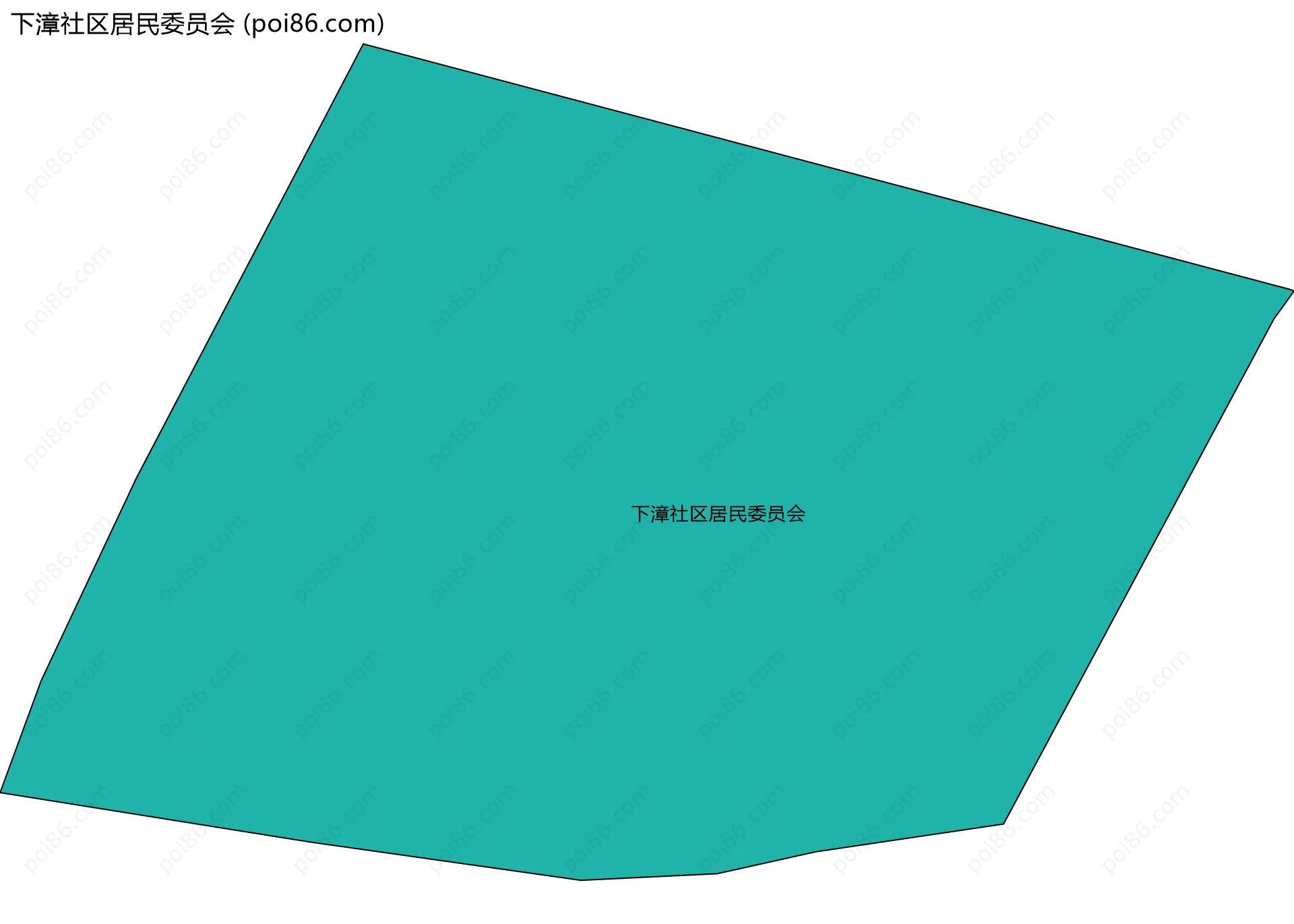 下漳社区居民委员会边界地图