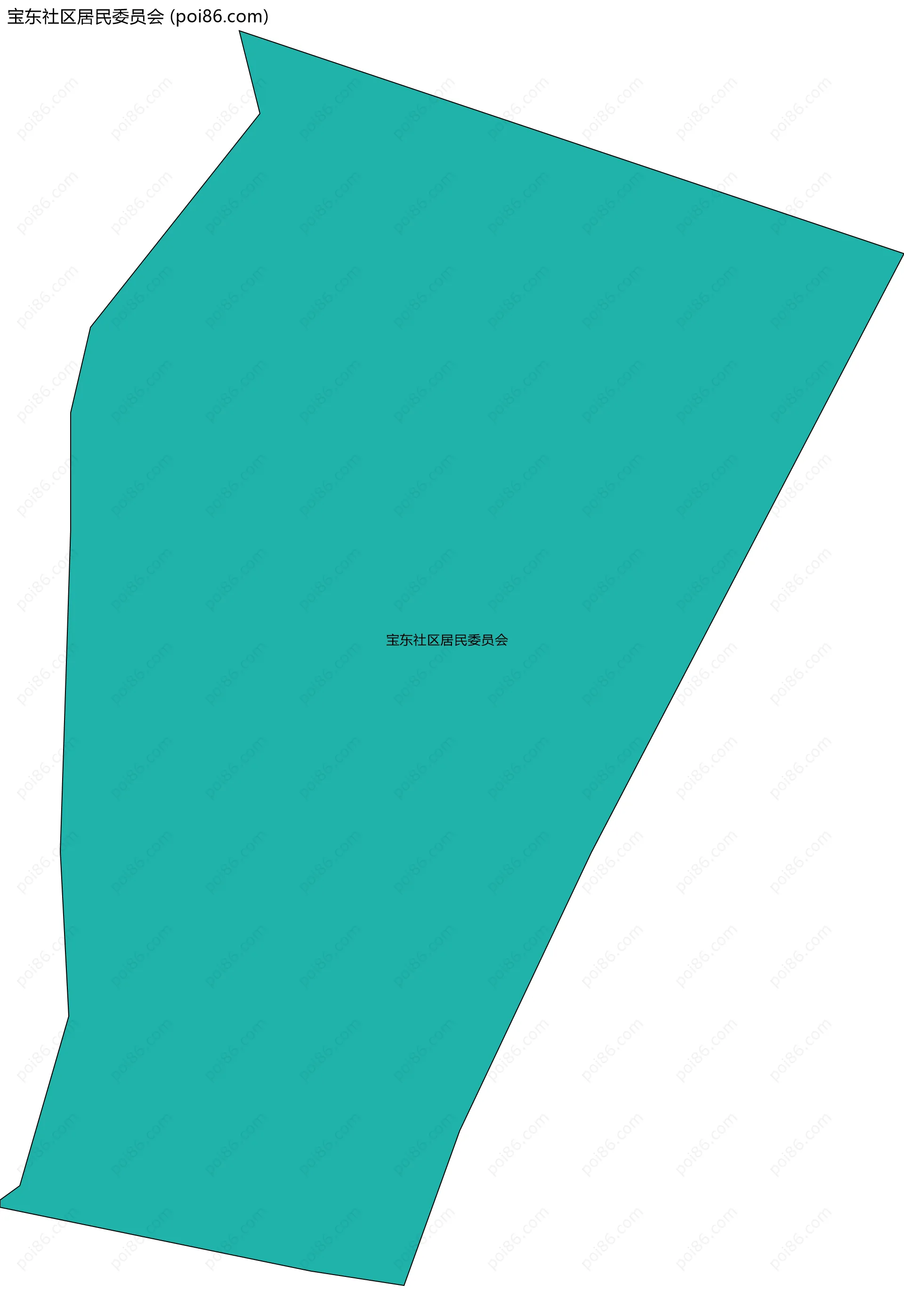 宝东社区居民委员会边界地图