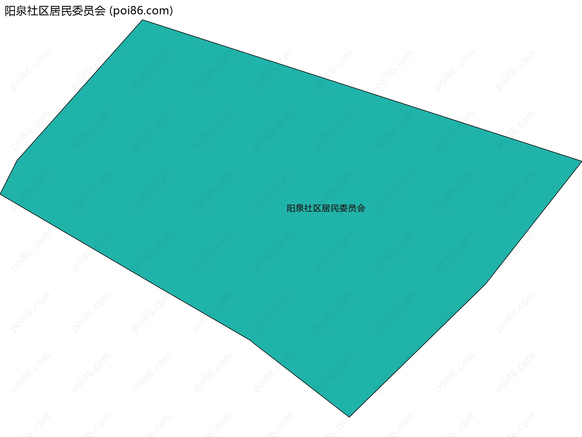 阳泉社区居民委员会边界地图