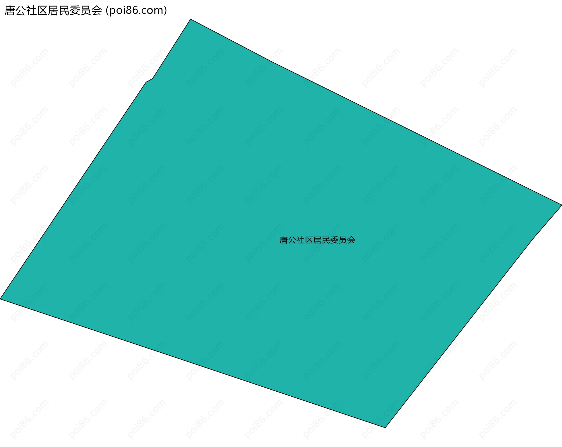 唐公社区居民委员会边界地图