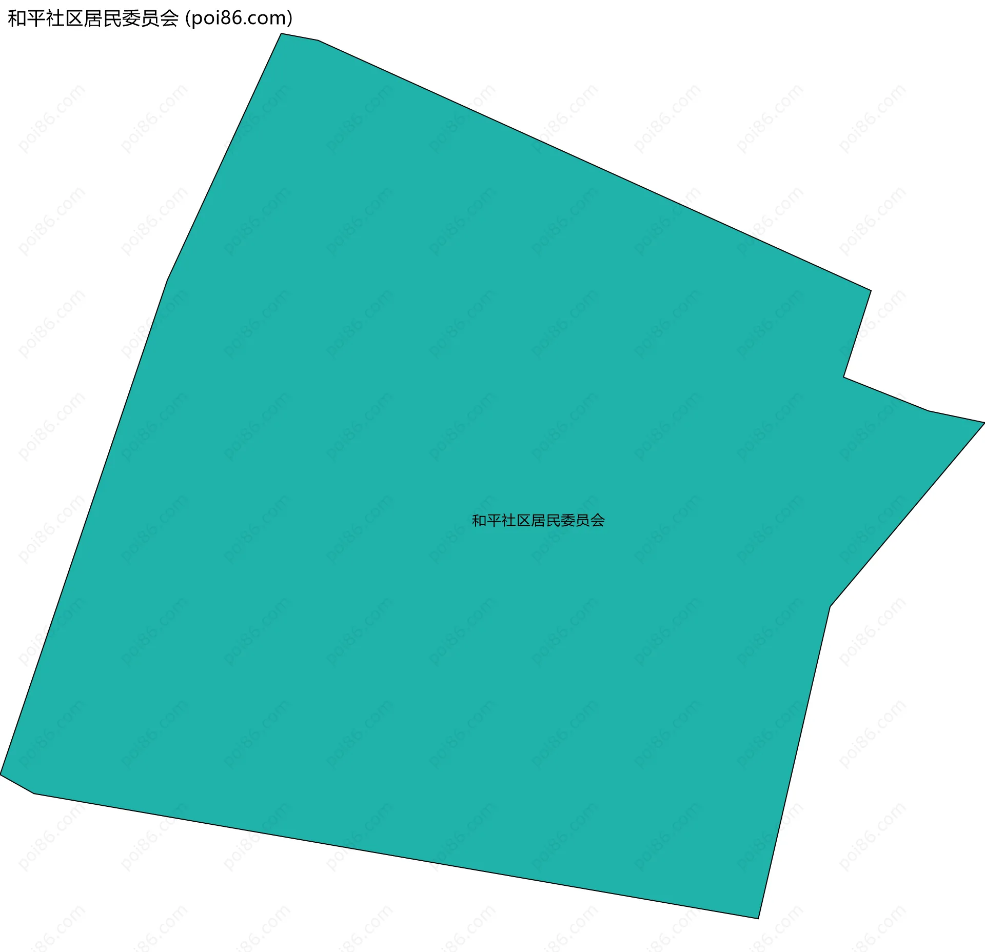 和平社区居民委员会边界地图