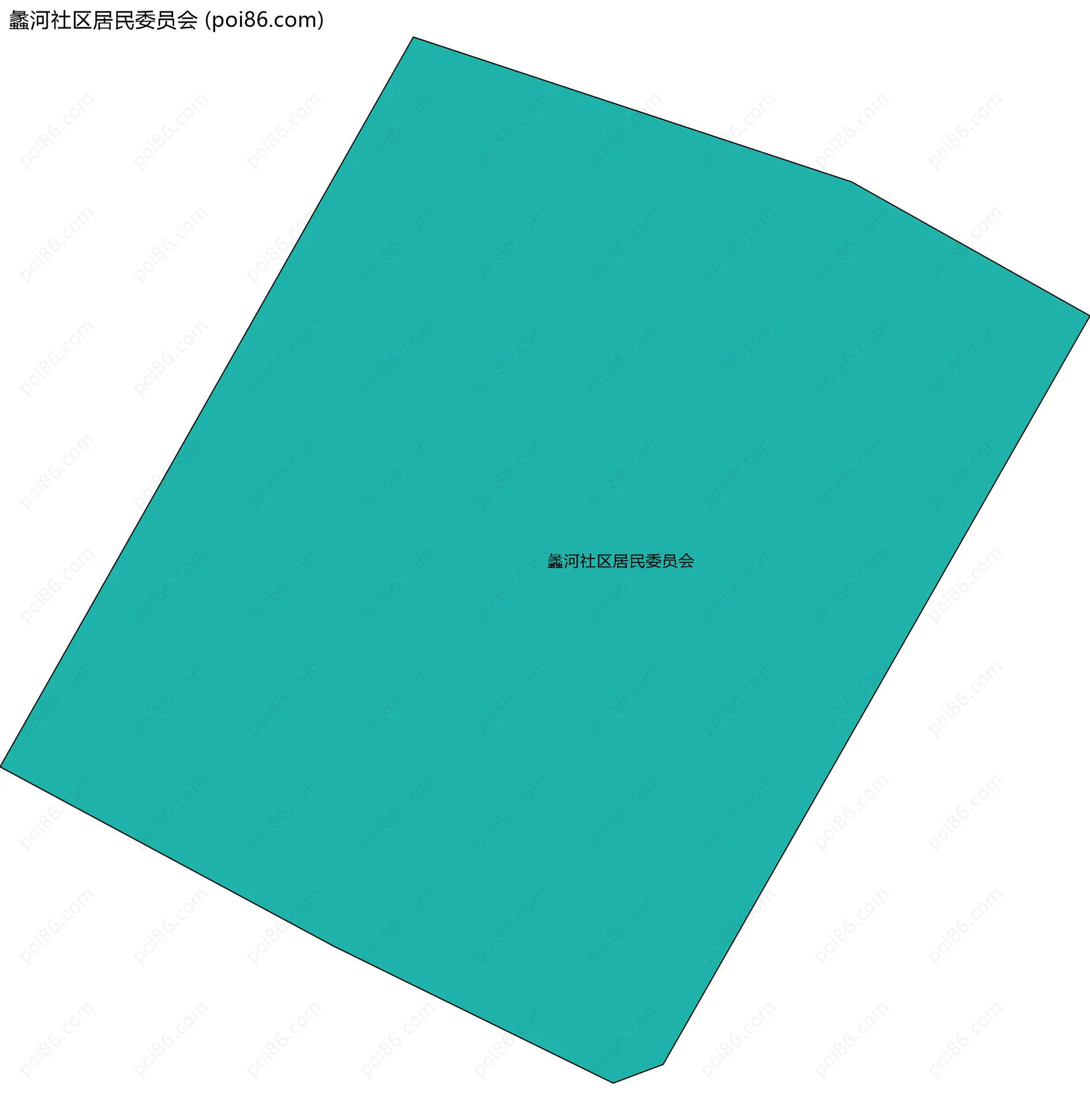 蠡河社区居民委员会边界地图