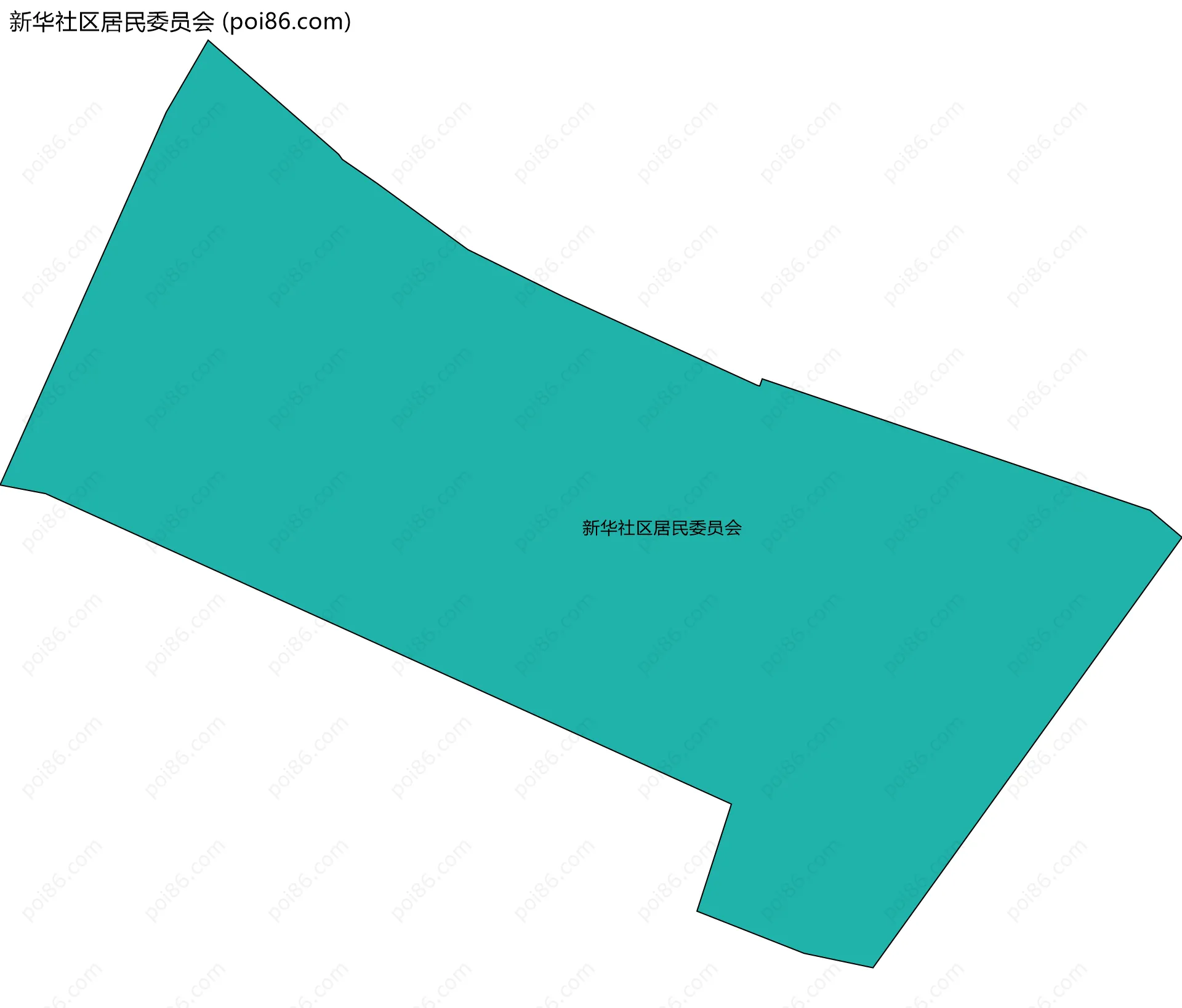 新华社区居民委员会边界地图