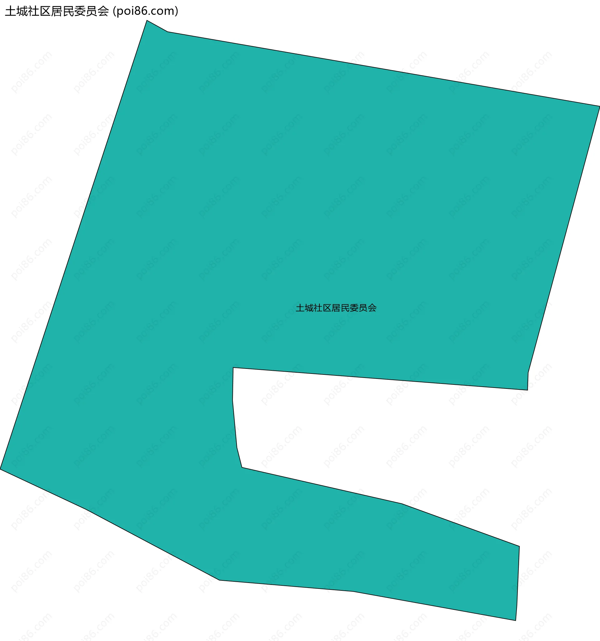 土城社区居民委员会边界地图