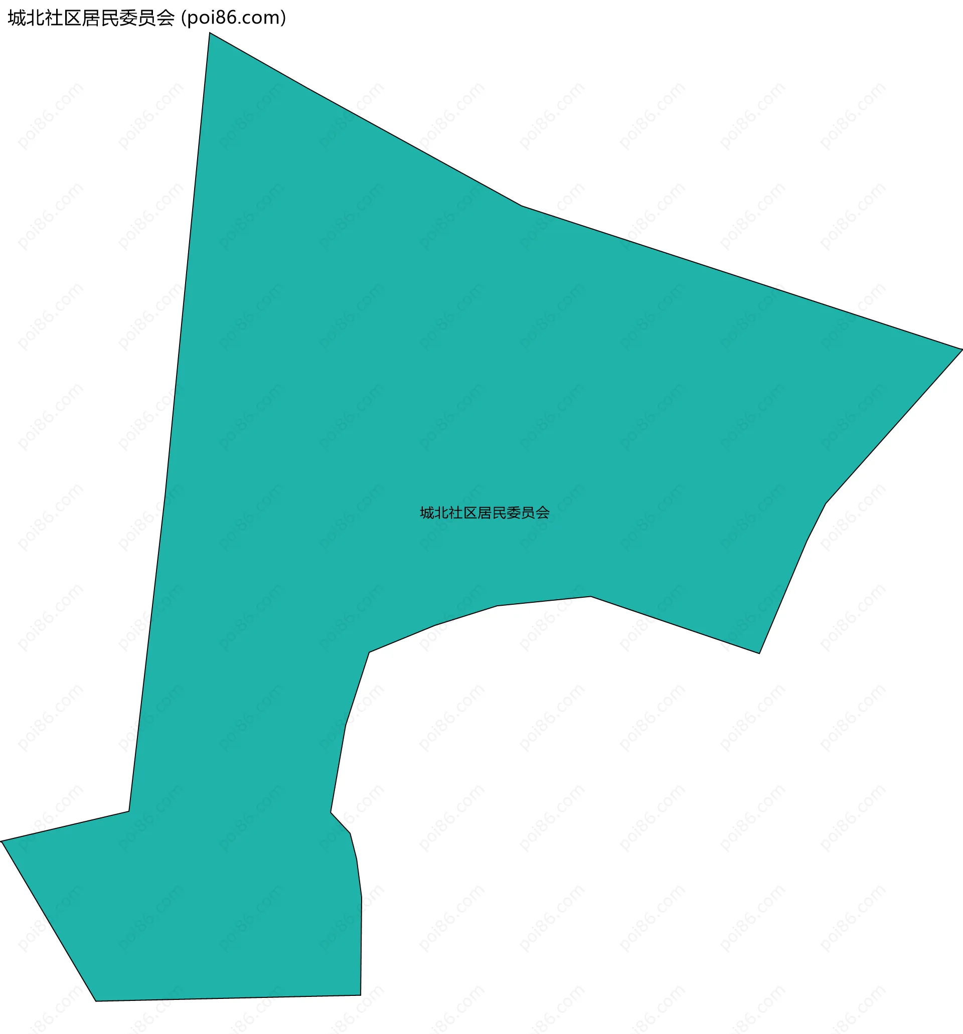 城北社区居民委员会边界地图