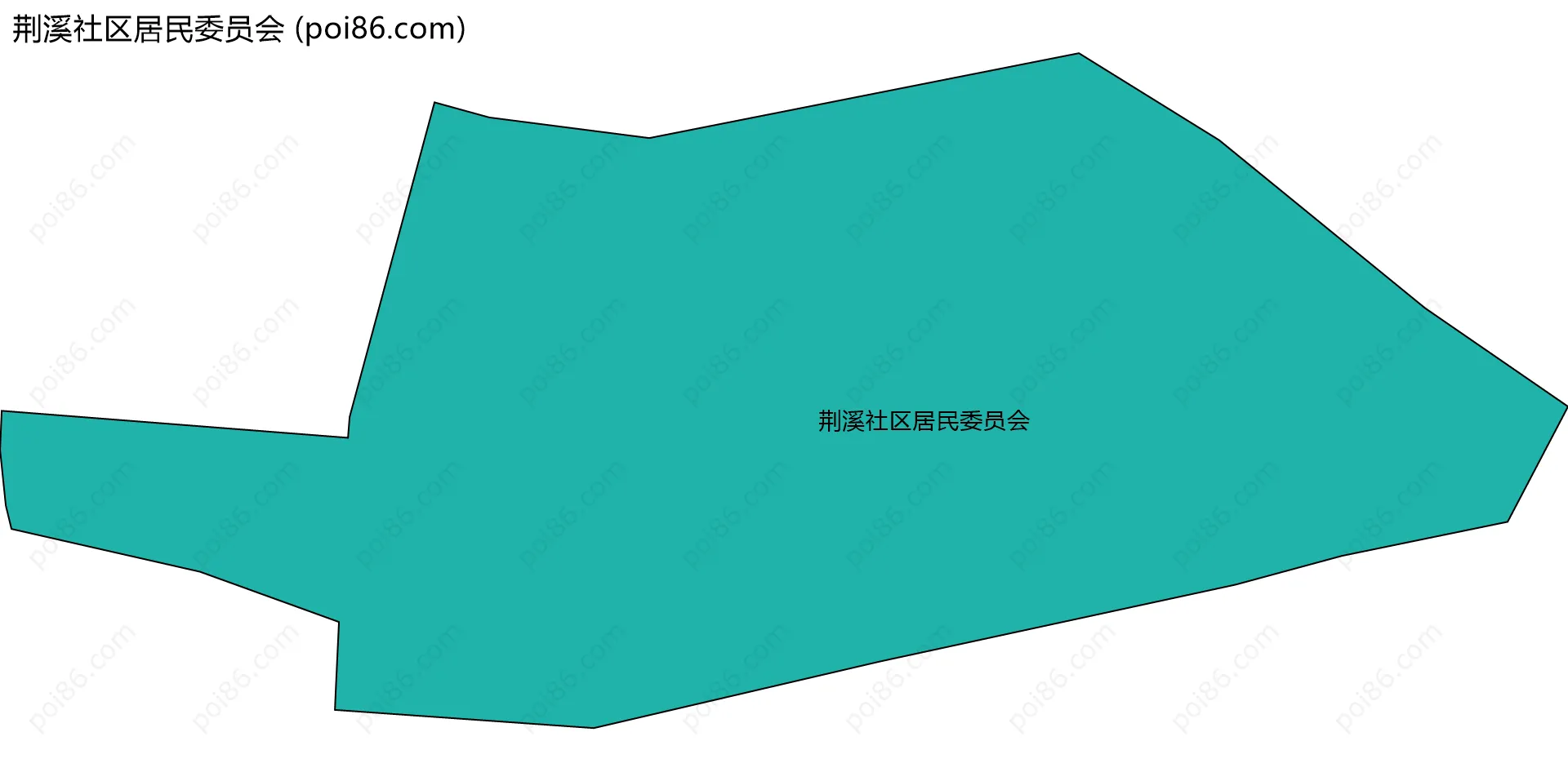 荆溪社区居民委员会边界地图