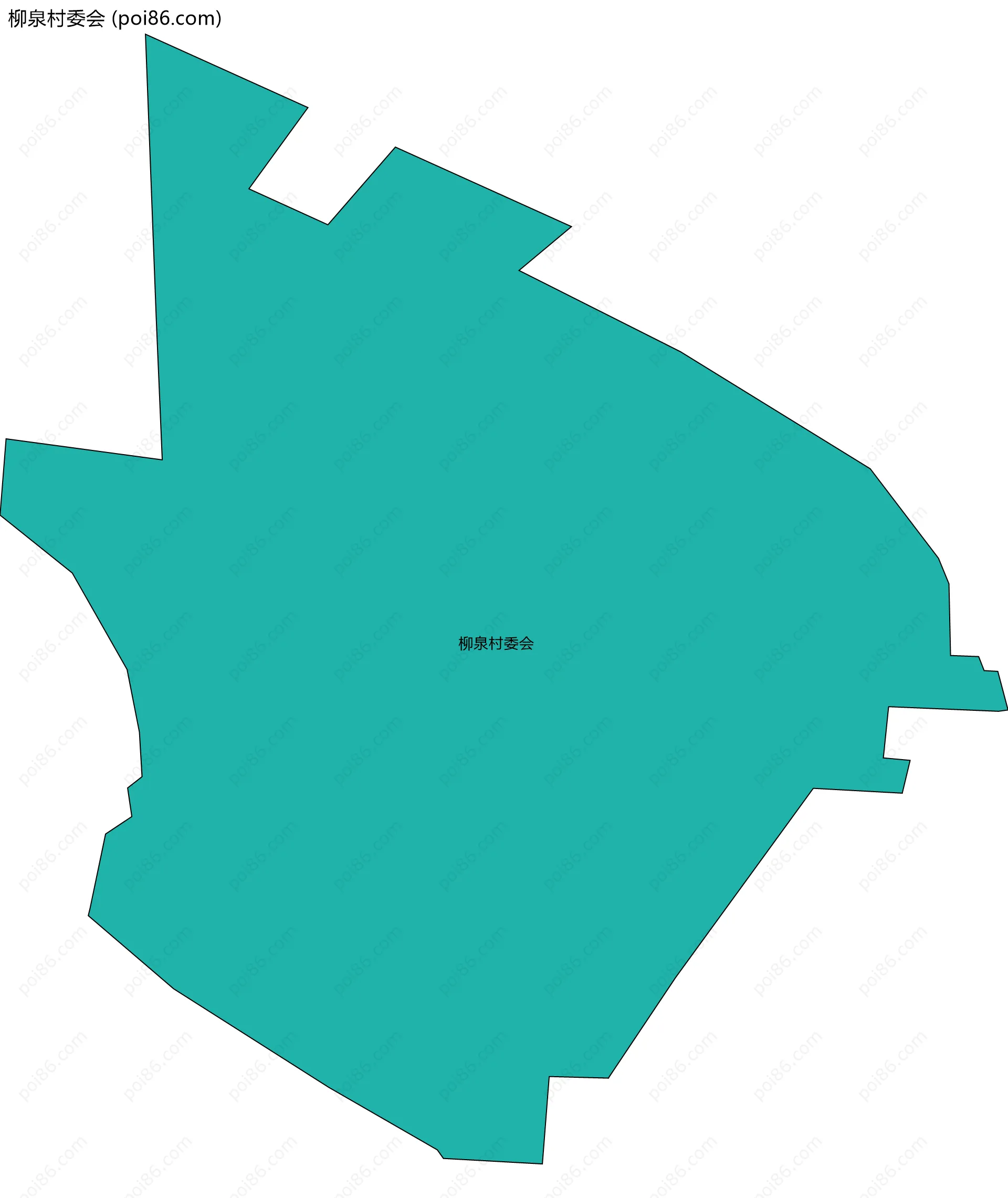 柳泉村委会边界地图