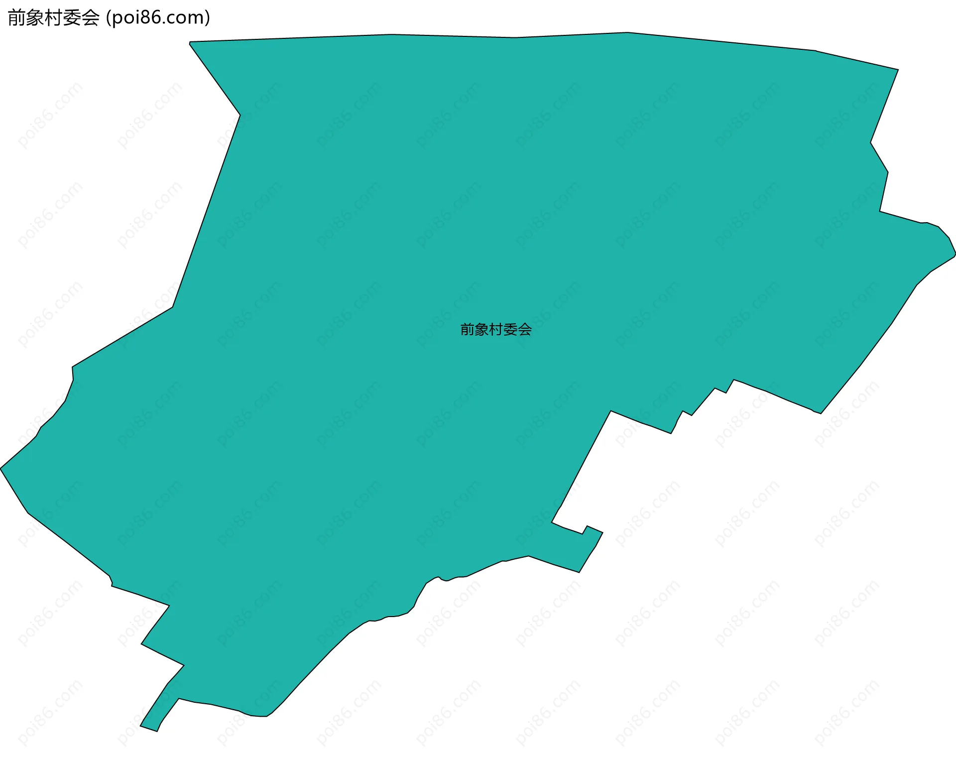 前象村委会边界地图