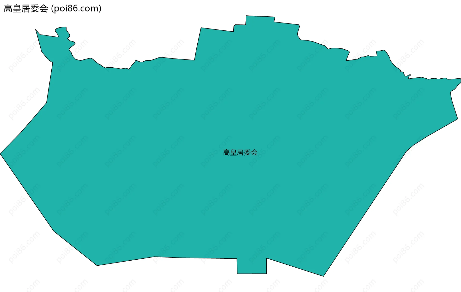 高皇居委会边界地图