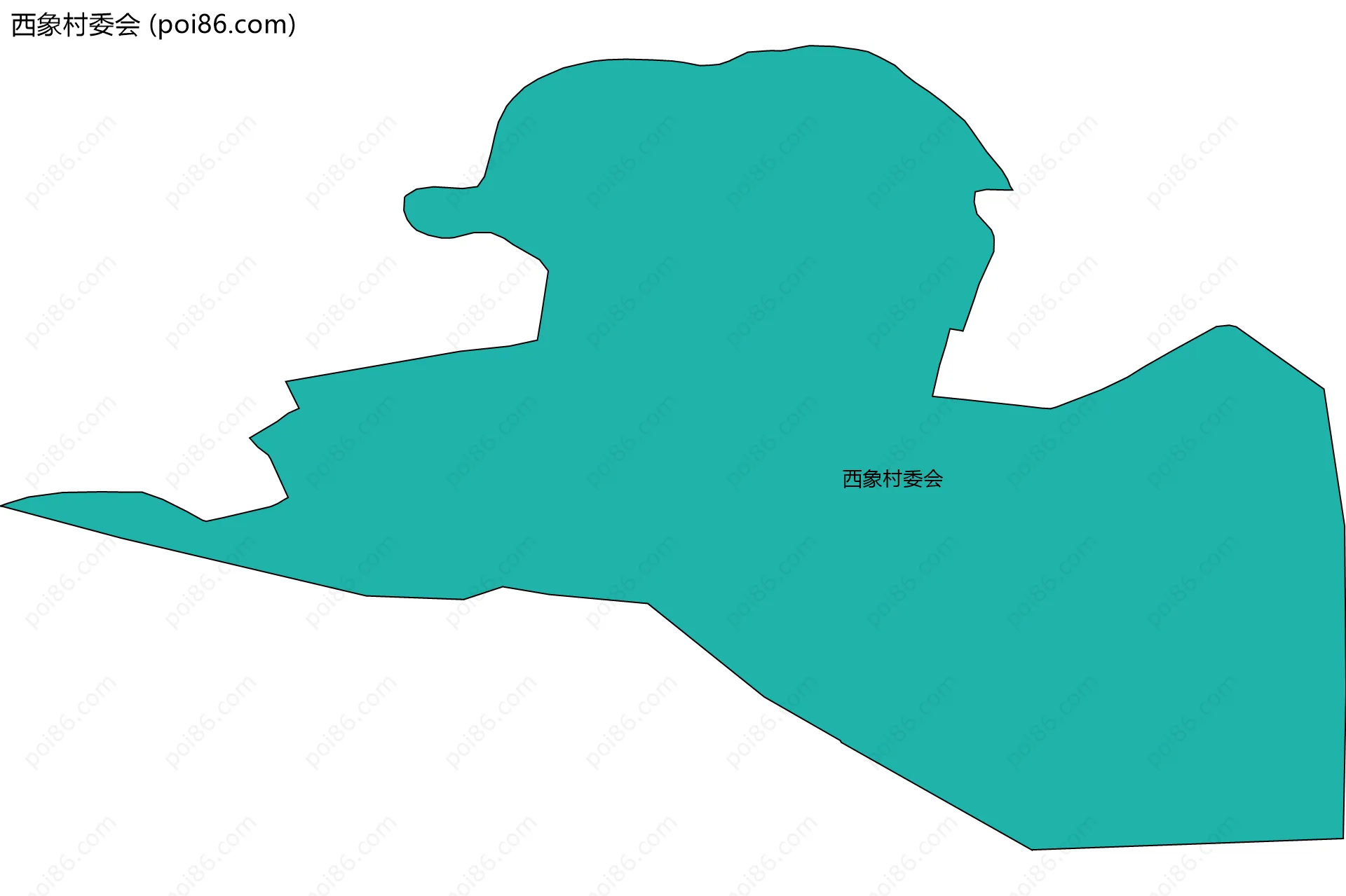 西象村委会边界地图